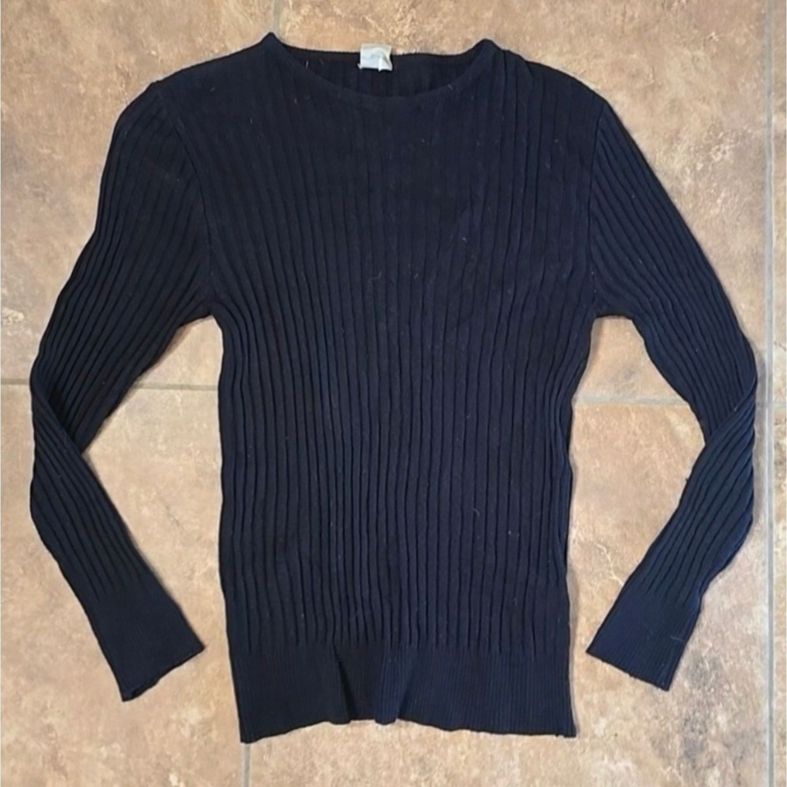 Other Black Ribbed | ESM | Sweater Long Sleeve Size XL / US 12-14 / IT 48-50 - 1 Thumbnail