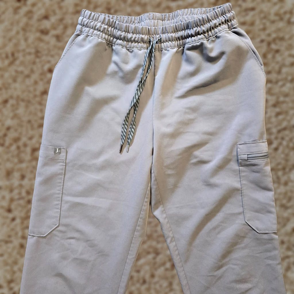 Vintage Jaanuu Pants Women Size Medium Gray Pull On Pockets Nursing Medical Lab Comfort Mens Girls Womens? Size 32" / US 10 / IT 46 - 1 Thumbnail