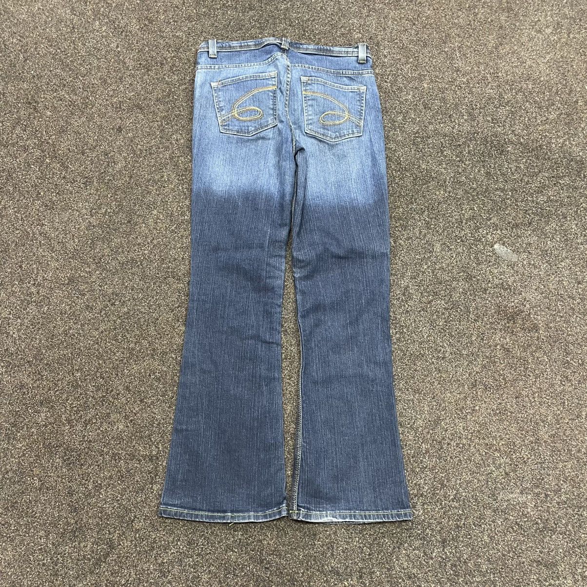 Vintage Vintage Y2K Flared Jeans 90s Skater Streetwear Distressed Size 34" / US 12 / IT 48 - 3 Thumbnail