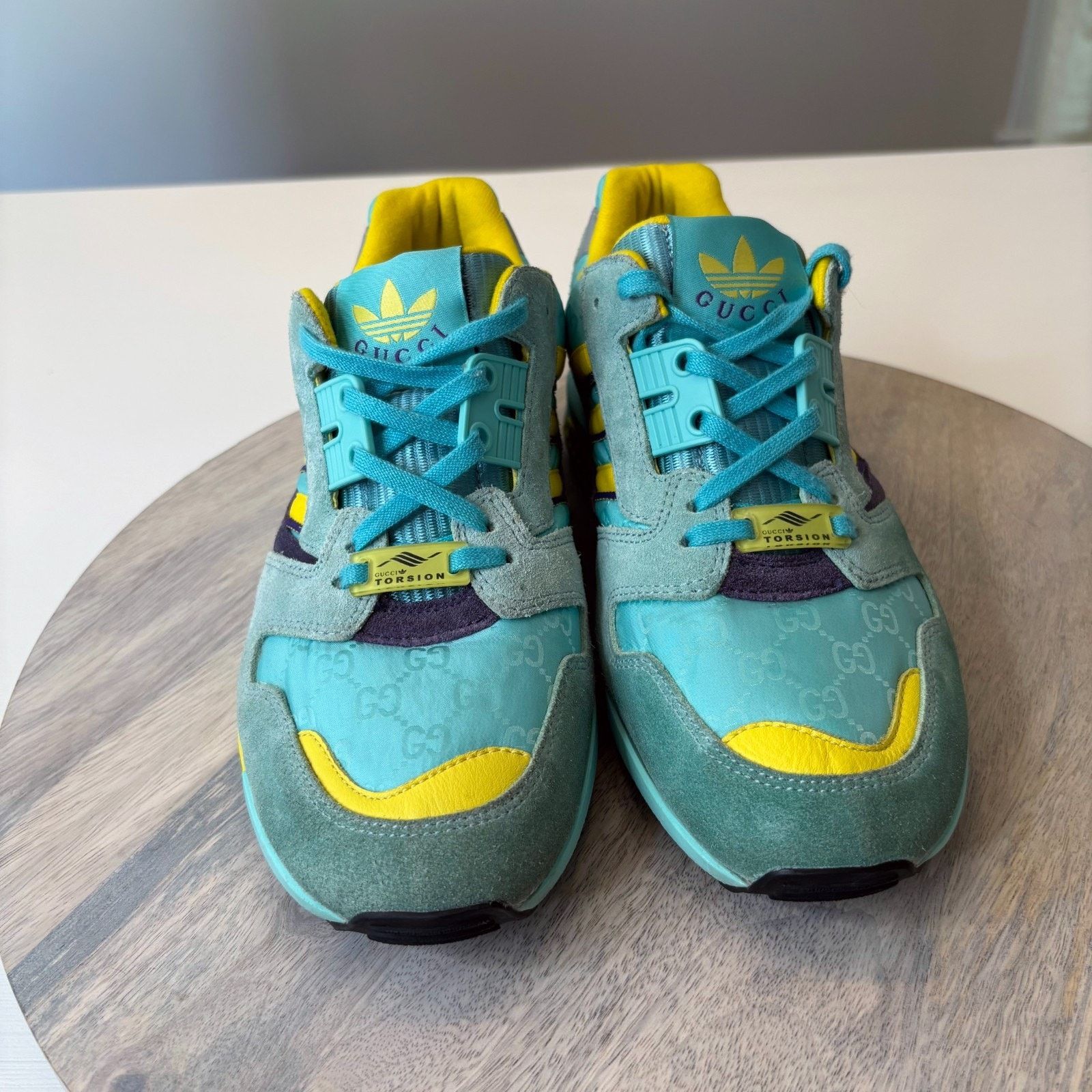Adidas Gucci Adidas ZX 8000 Aqua Monogram Athletic Sneakers Sz 6.5 Size US 6.5 / IT 36.5 - 6 Thumbnail