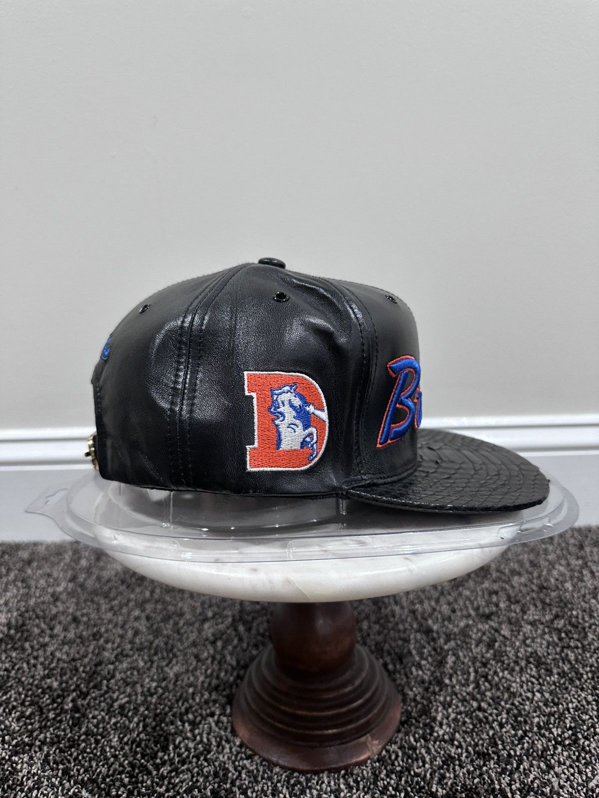Just Don Just Don x Mitchell & Ness NFL Denver Broncos Leather Hat Size ONE SIZE - 2 Thumbnail