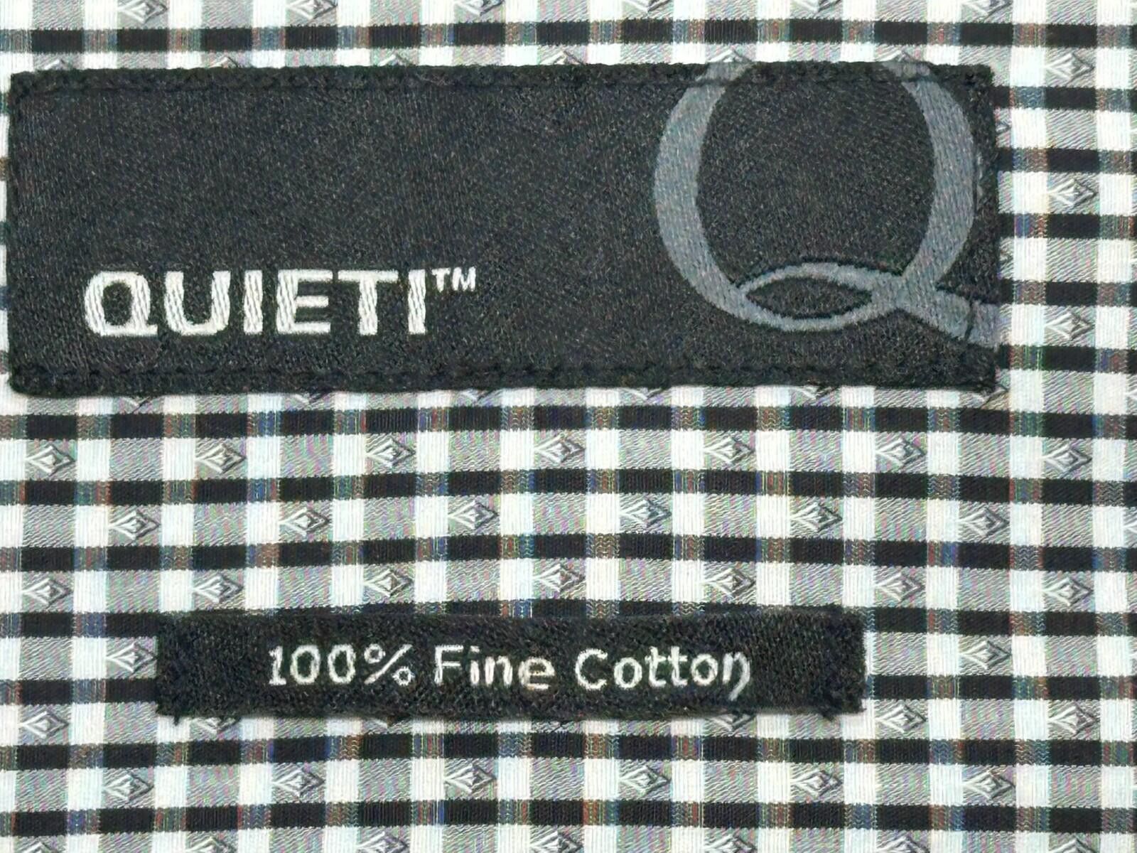 The Quiet Life Quieti Checked Geometric Cotton Button Up Black Mens L Size US L / EU 52-54 / 3 - 6 Thumbnail