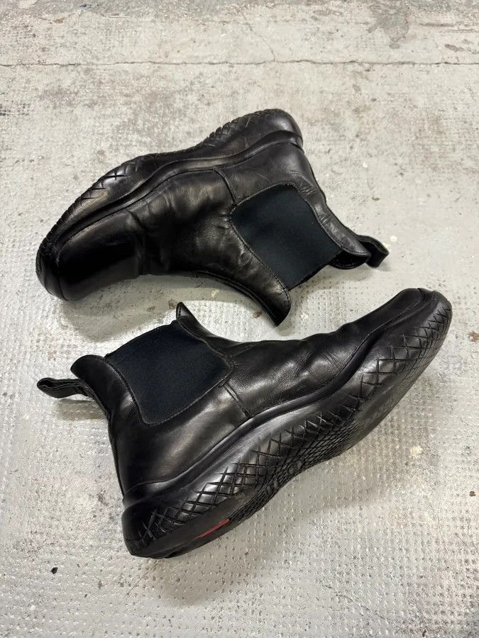 Prada FW1999 Prada Black Leather Vibram Boots Size US 9.5 / EU 42-43 - 4 Thumbnail