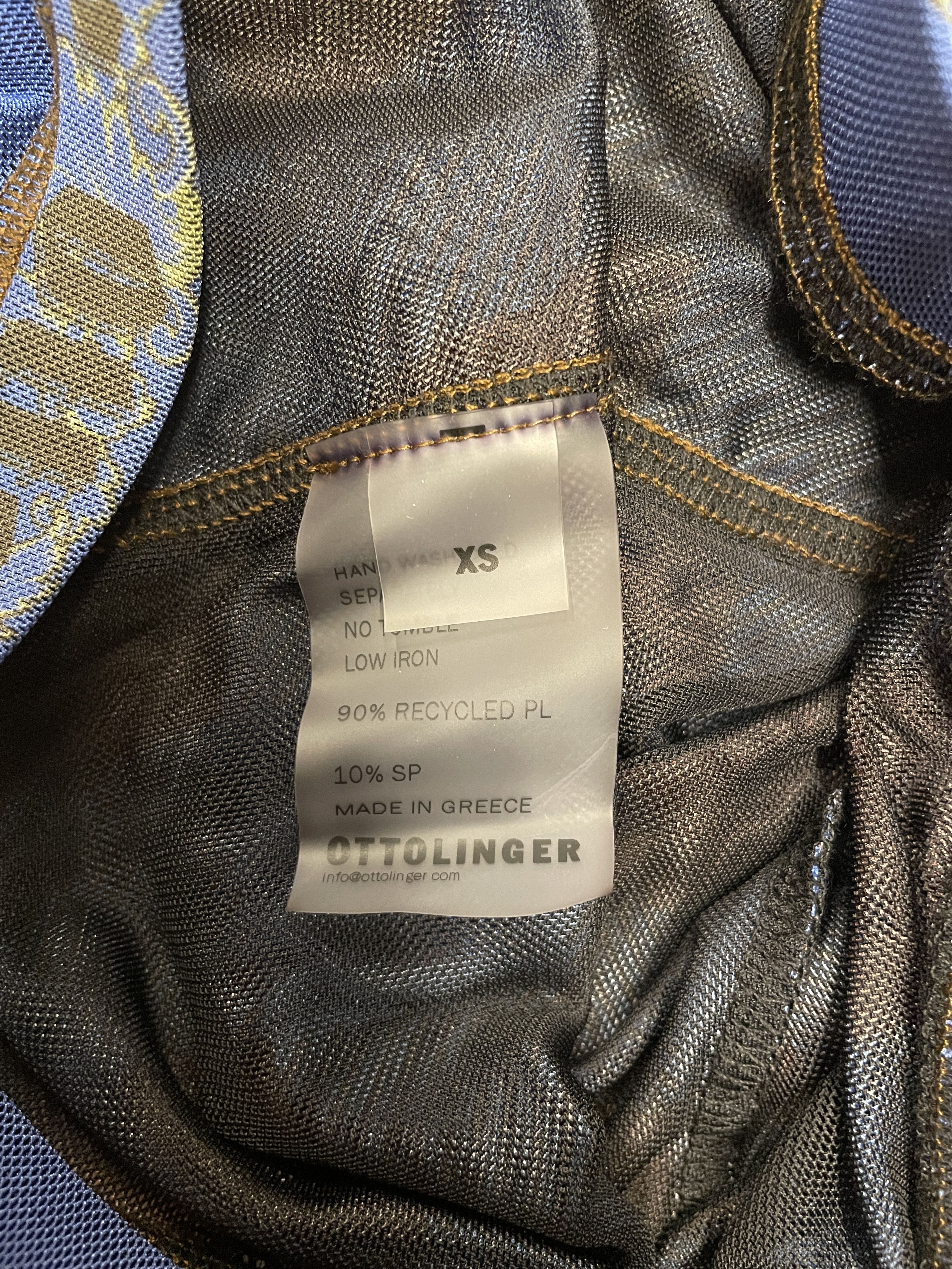 Ottolinger Ottolinger Blue Electric Mesh Pants XS Size 26" / US 2 / IT 38 - 6 Thumbnail