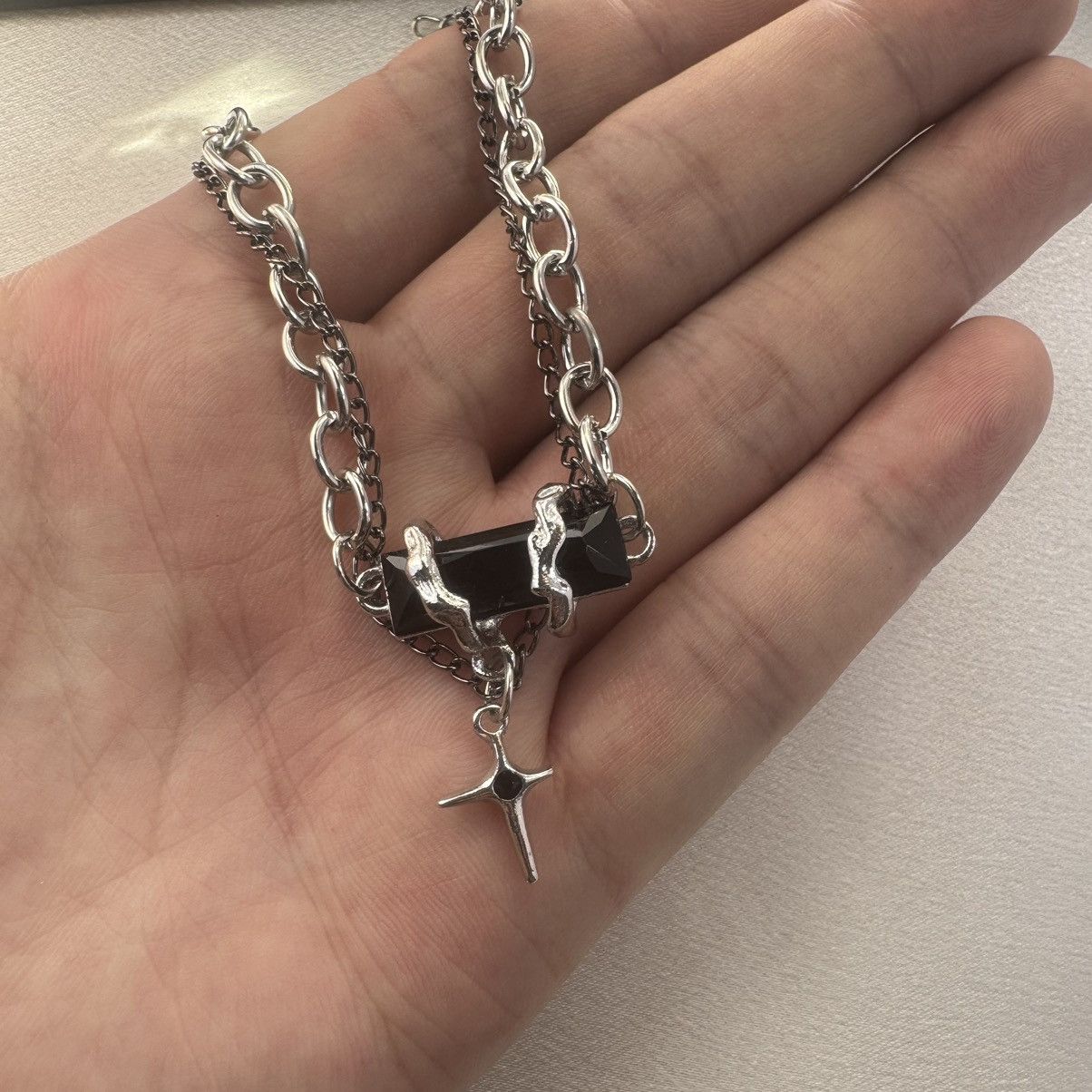 Designer Double Layer Star Pendant Necklace for Men Women Size ONE SIZE - 4 Thumbnail