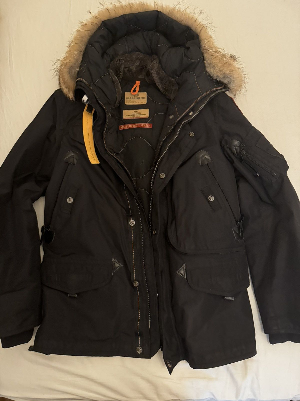 image of Parajumpers Parajumper Right Hand Masterpiece Jacket in Black, Men's (Size Small)