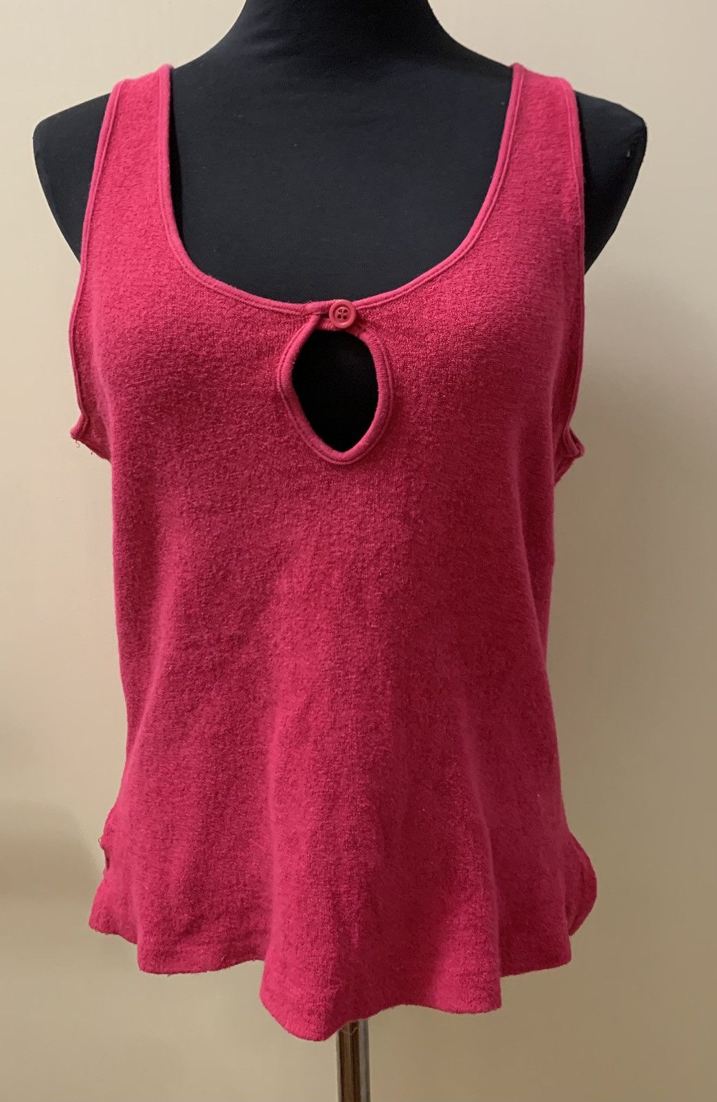 Vintage Vintage 80s Raspberry Pink Sleeveless Terrycloth Tank Top Size M / US 6-8 / IT 42-44 - 15 Thumbnail