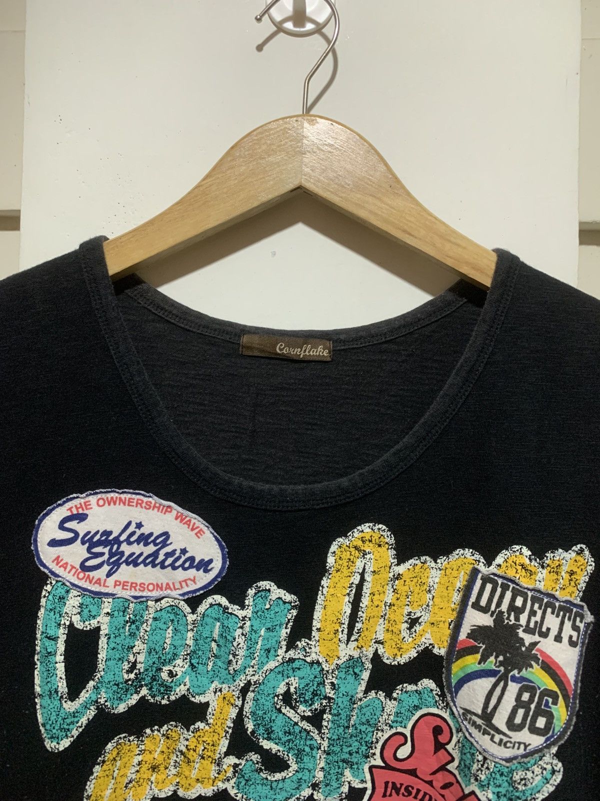 14th Addiction Japanese Corn Flake Surf Style Patch Tee Shirt Size US L / EU 52-54 / 3 - 7 Thumbnail
