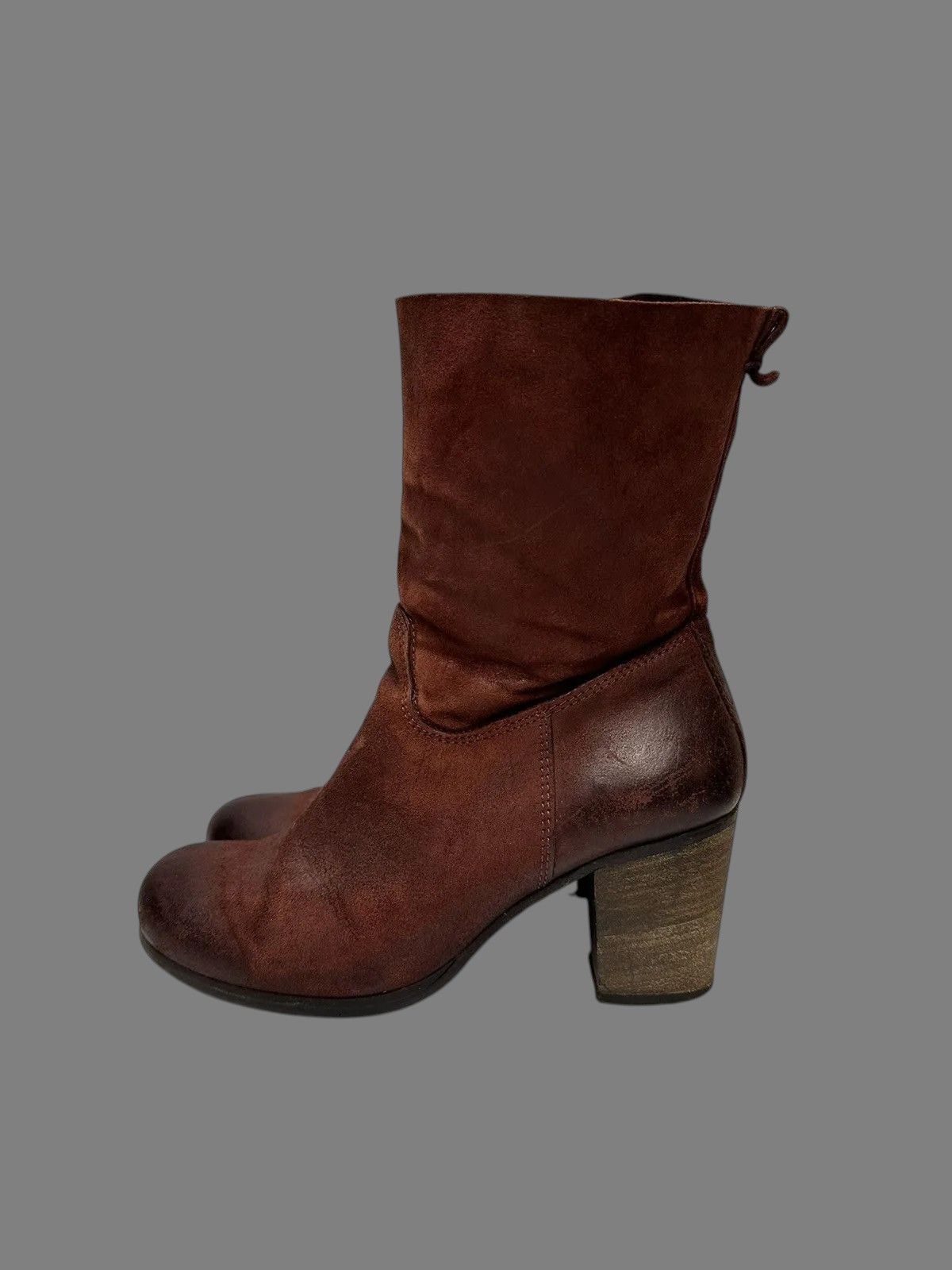 A.S.98 Rare Leather Boots Japan LGB Hight Vintage Rick owens style Size US 7 / IT 37 - 4 Thumbnail