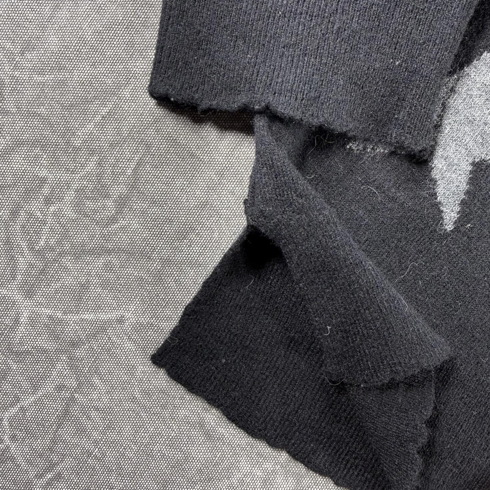 Sunday Works Sundry Sweater Women's 2 Black 69% Wool Stars Size XS / US 0-2 / IT 36-38 - 3 Thumbnail