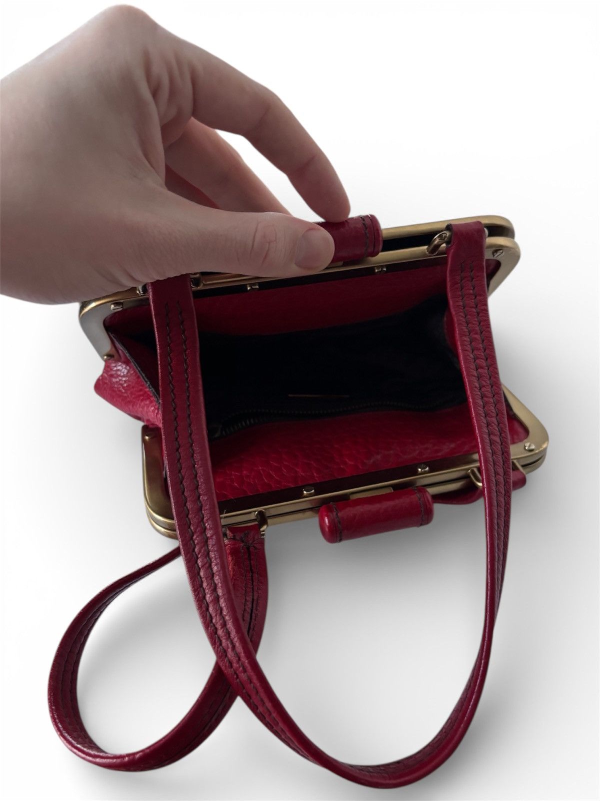 Prada Prada Cerniera Frame leather bag Size ONE SIZE - 7 Thumbnail