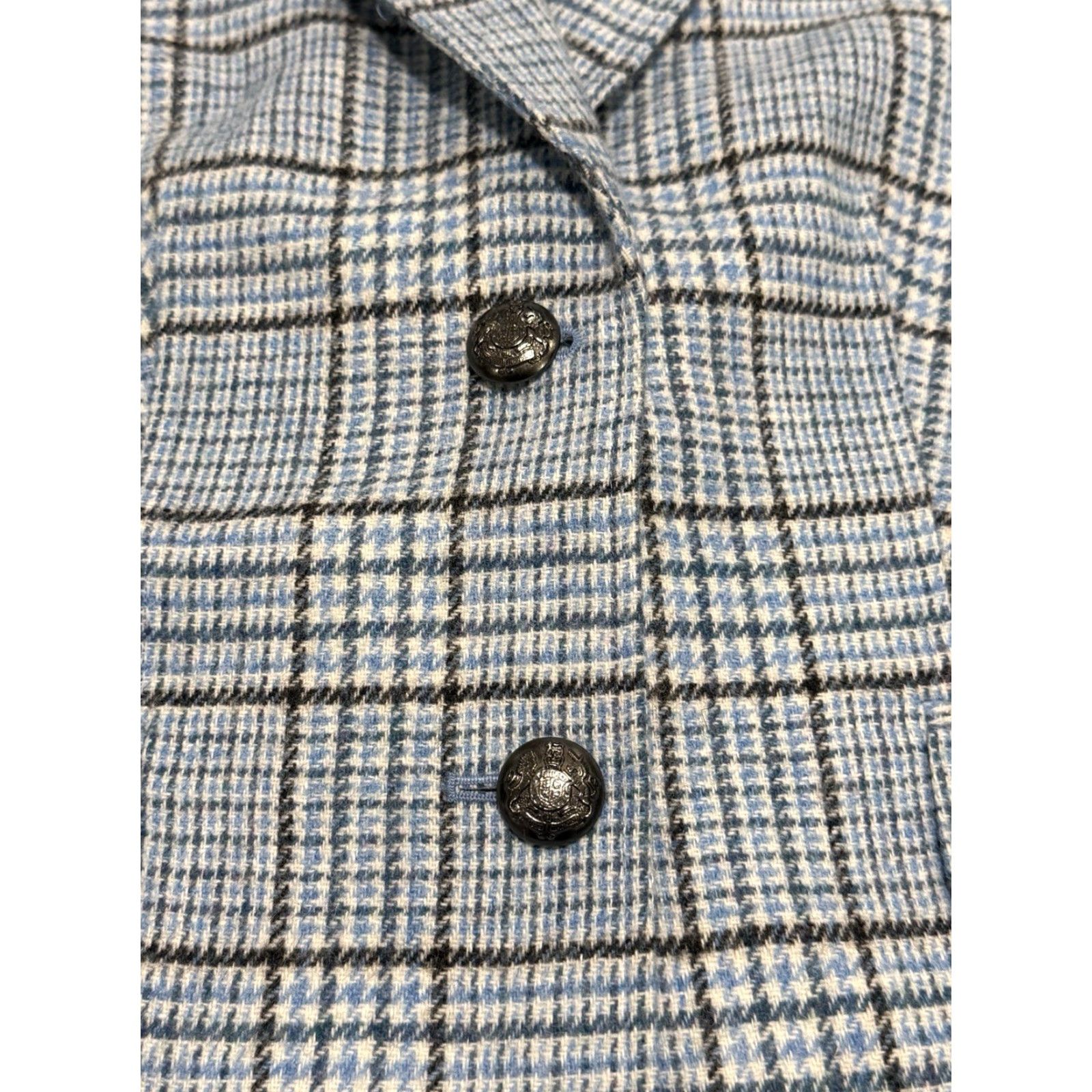 Talbots VINTAGE Talbots Women's Blazer Short Wool Blend Shetland Plaid 8 Formal Fall Spring Winter Size M / US 6-8 / IT 42-44 - 4 Thumbnail