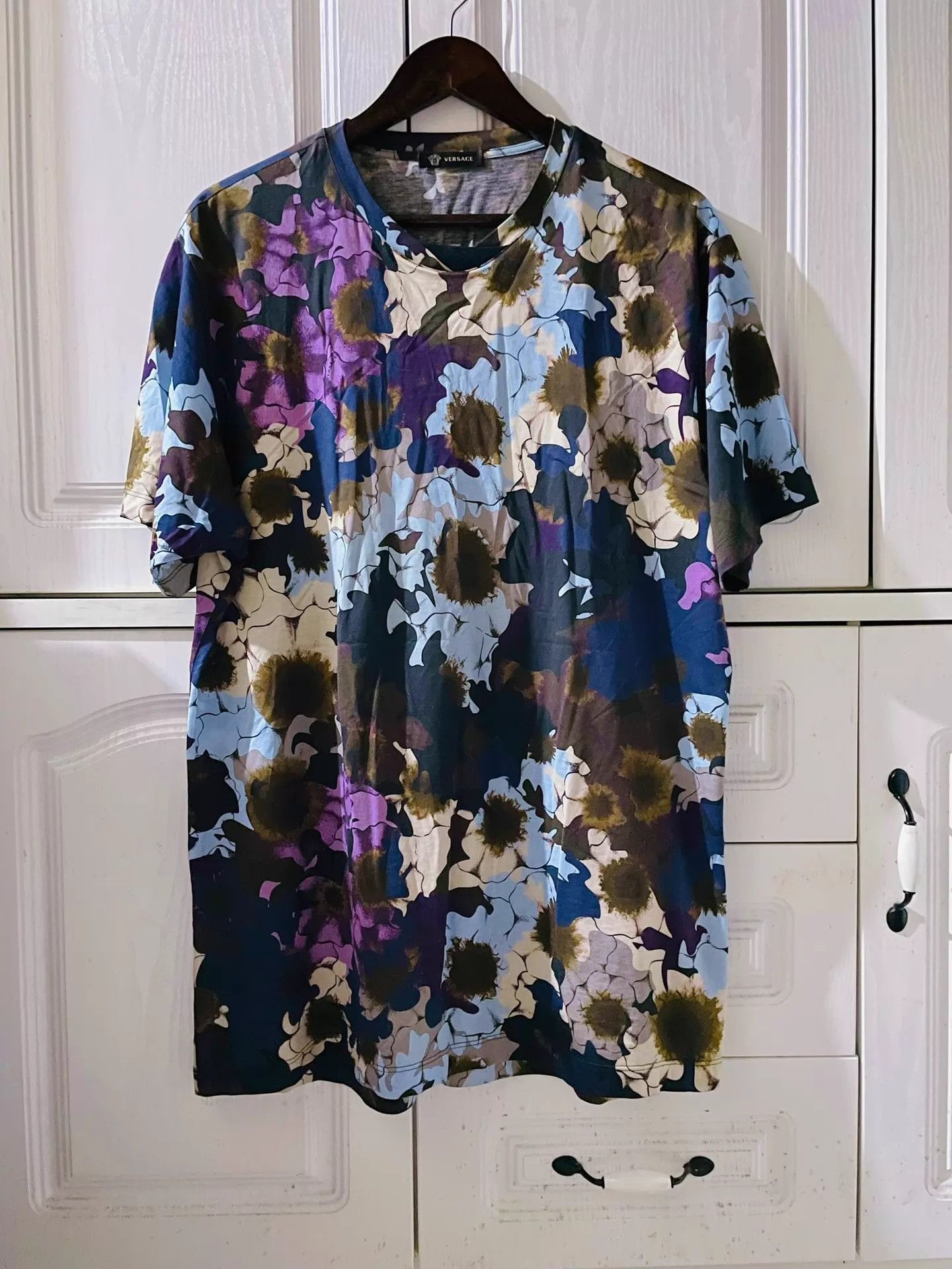 Versace Versace Floral All Over Print SS T XL 98 New Runway Size US XL / EU 56 / 4 - 1 Thumbnail