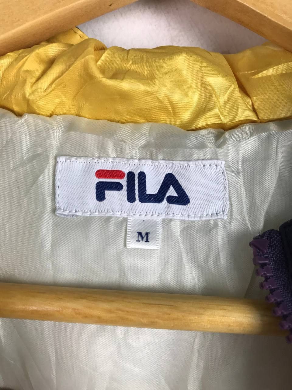 Fila × Japanese Brand × Vintage Vintage Colourful Fila Puffer Full Zipper jacket Size US M / EU 48-50 / 2 - 4 Thumbnail