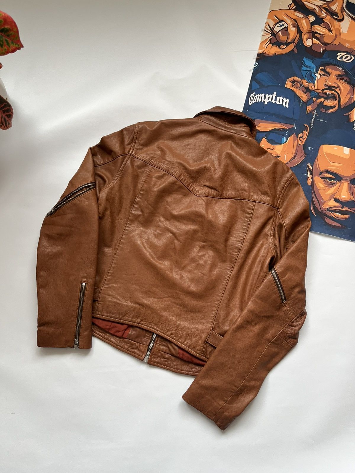 Allsaints Rare Allsaints Leather Jacket Size S / US 4 / IT 40 - 2 Thumbnail