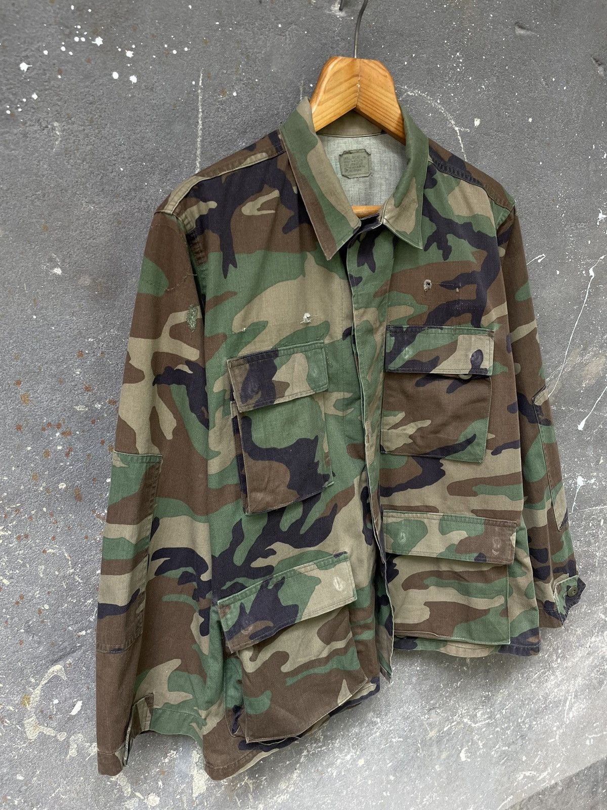Vintage Vintage US Army 90’s Military Jacket Woodland Camo RARE Size US M / EU 48-50 / 2 - 4 Thumbnail