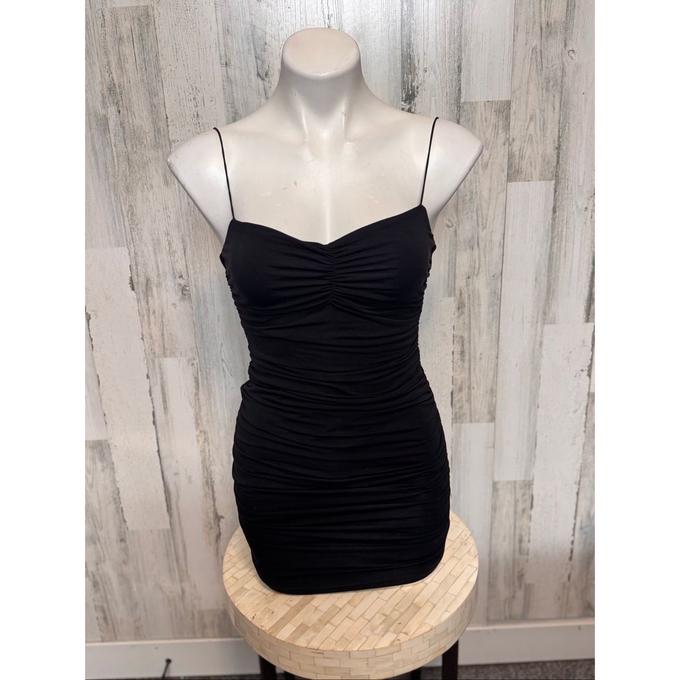 Other Windsor Black Ruched Mini Dress – Size M Size M / US 6-8 / IT 42-44 - 2 Thumbnail