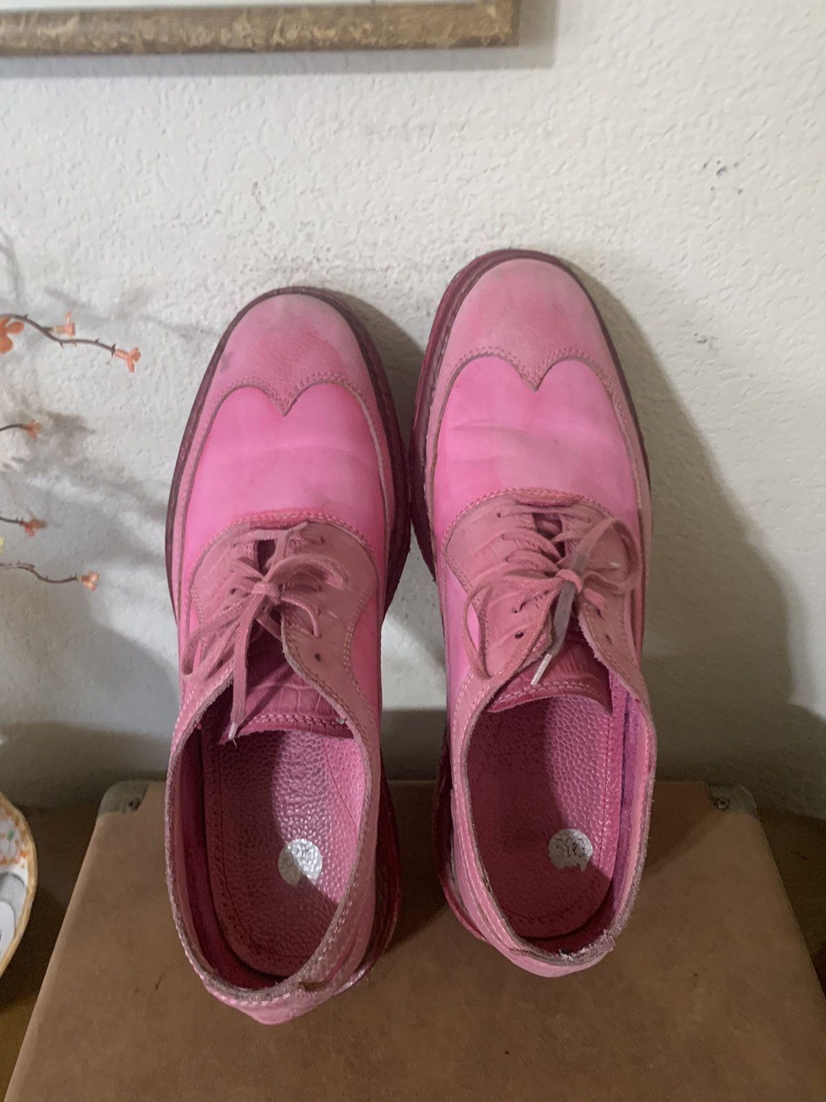 Cole Haan Leather & Croc embossed Wingtips Size US 9.5 / EU 42-43 - 5 Thumbnail