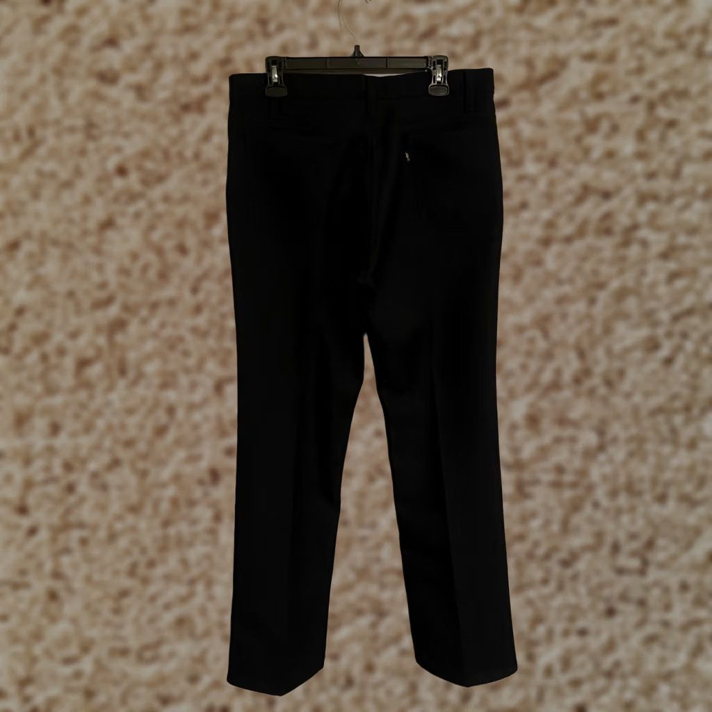 Levi's VINTAGE Levi's Dacron Polyester Made in USA Navy Blue Pants Jeans - Men's 35x34 Navy Blue Levi's Jeans Regular 35 Inseam 34 Vintage USA Mens Clothing Size US 35 - 1 Thumbnail