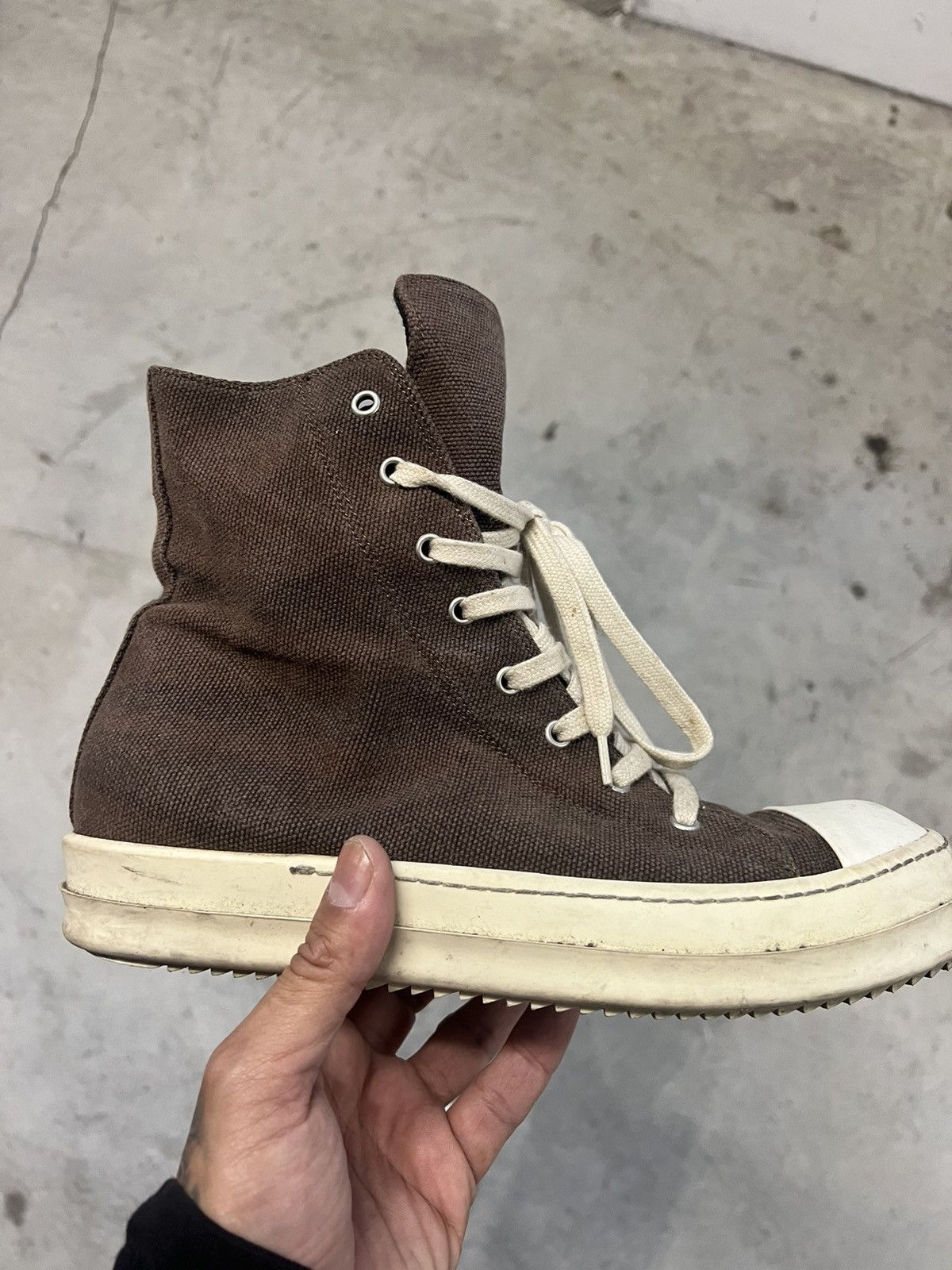 Rick Owens Drkshdw Hi top sneakers Ramones Size US 8.5 / EU 41-42 - 9 Thumbnail