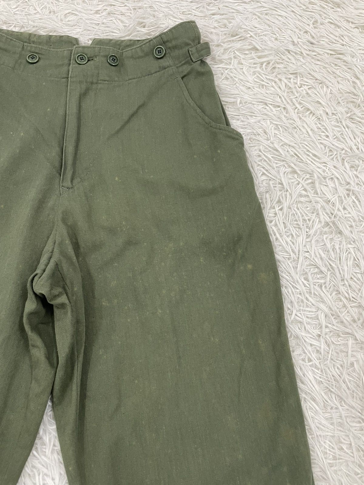 Yohji Yamamoto Vtg Y's Yohji Yanamoto Green Army Pant Size US 26 / EU 42 - 6 Thumbnail