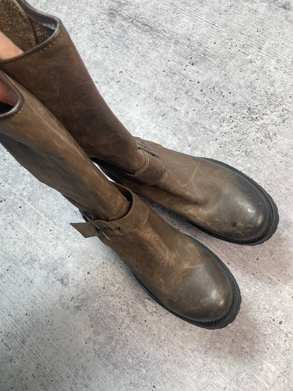 A.S.98 Vintage AS98 Airstep Guidi Style Belt Biker High Boots Y2K Size US 6 / IT 36 - 2 Thumbnail