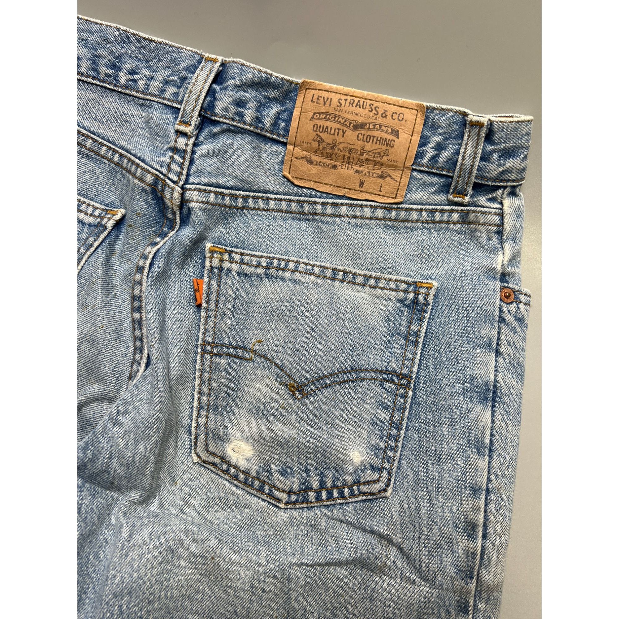 Levi's Vintage Clothing Levi’s 726 Vintage Distressed Denim Jeans Pants (Y1062) Size US 33 - 15 Thumbnail