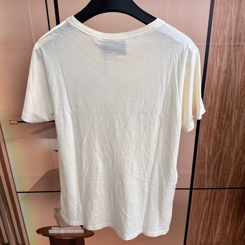 Gucci Gucci Classic beige printed logo short sleeves 2501-Nextarr Size US XS / EU 42 / 0 - 2 Thumbnail
