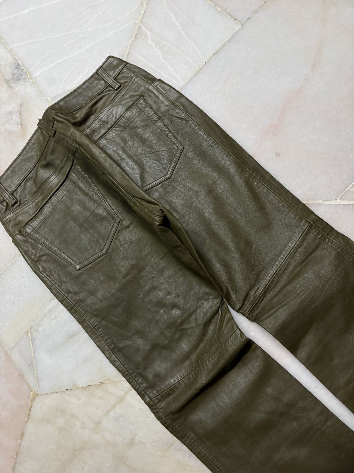 Gap 💥VINTAGE 2000s GAP BOOTCUT LEATHER KANYE WEST Size US 26 / EU 42 - 13 Thumbnail