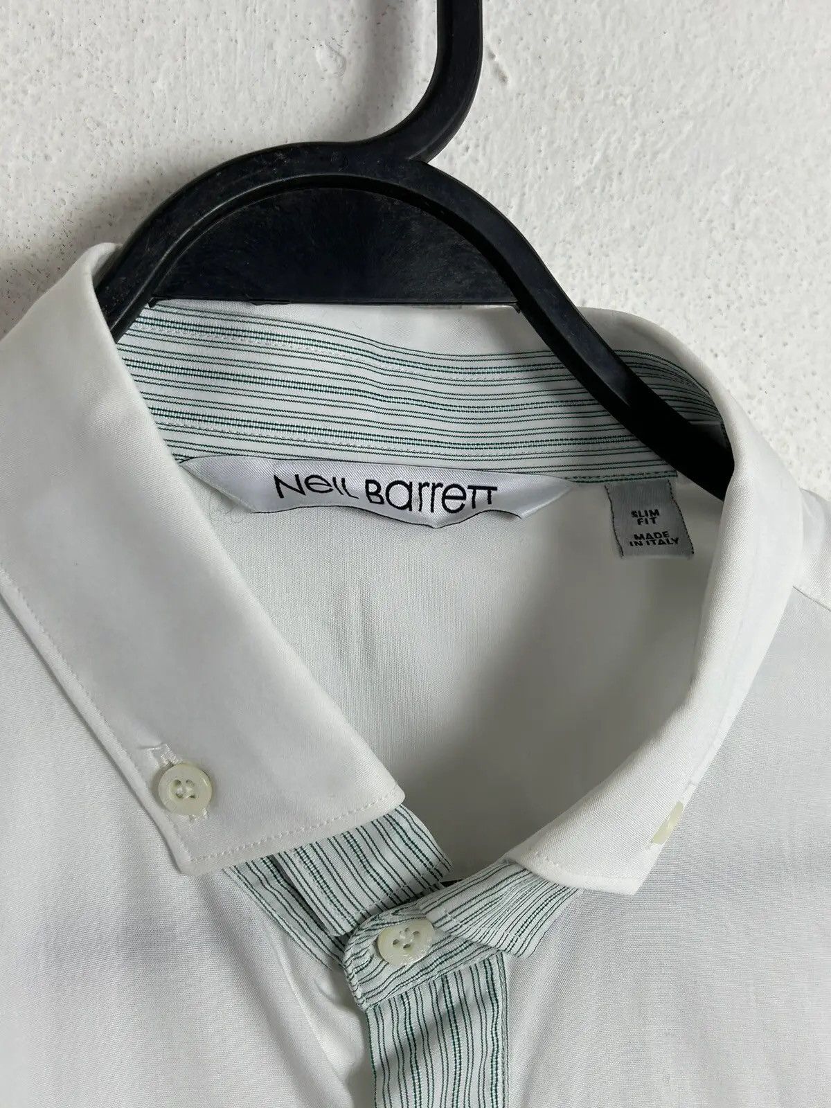 Neil Barrett Neil Barrett SS'12 Pre Collection Long Sleeve Shirt In White Size US M / EU 48-50 / 2 - 3 Thumbnail