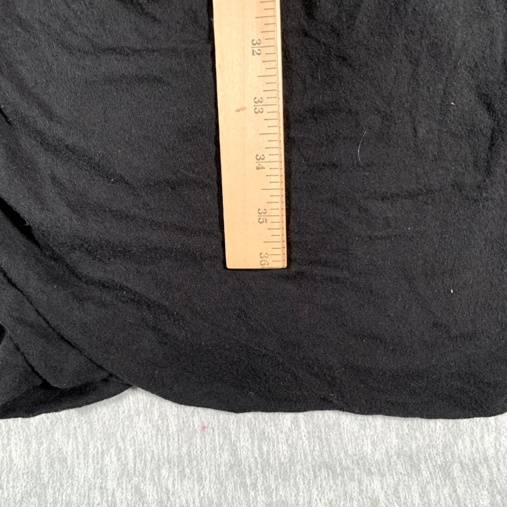 James Perse VINTAGE James Perse Dress Womens Small Black Ruched Midi 3/4 Sleeve Knit Casual WUC6734 Size XS / US 0-2 / IT 36-38 - 7 Thumbnail