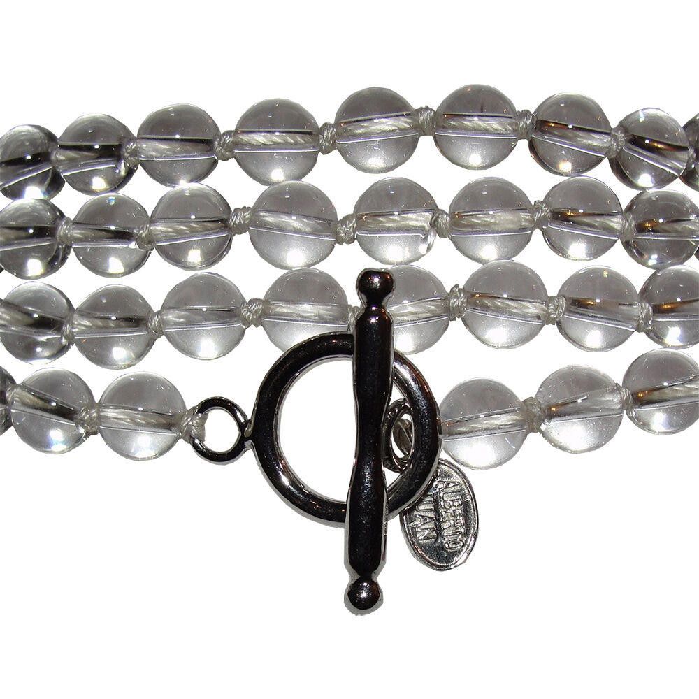 Designer Crystal Quartz Beaded Flapper Rope Necklace Alberto Juan Size ONE SIZE - 7 Thumbnail