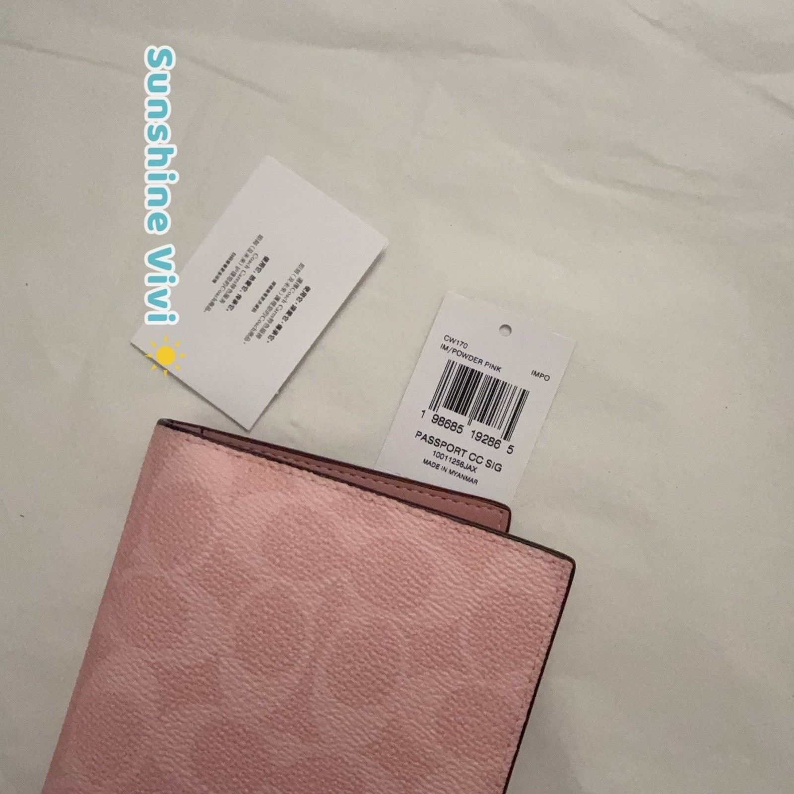 Coach NWT Limited Coach Passport Card Case Powder Pink CW170 Size ONE SIZE - 5 Thumbnail
