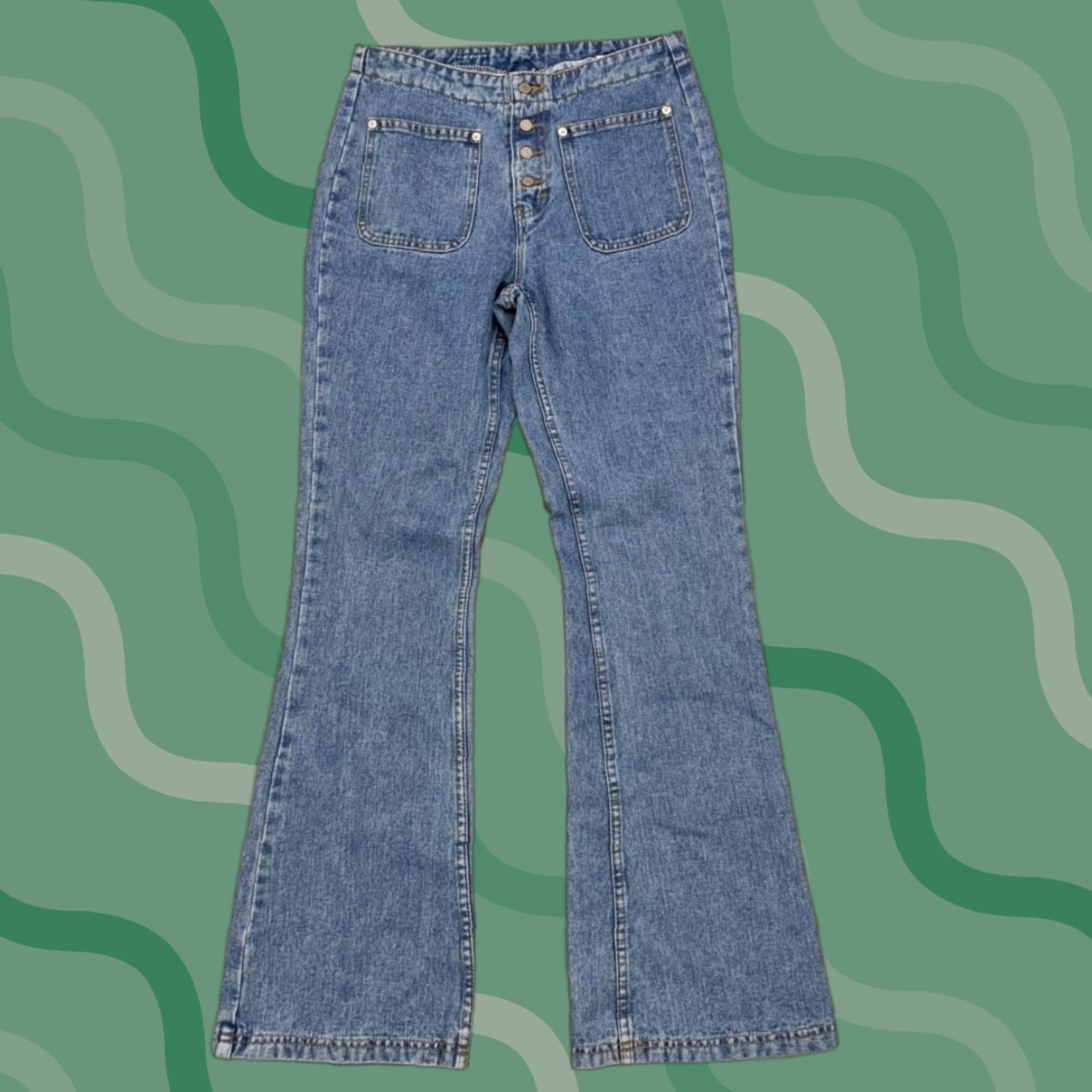 Jordache VINTAGE Jordache Jeans Juniors 7/8 High Rise Button Fly Flare Front Pockets 90s Size 28" / US 6 / IT 42 - 1 Thumbnail