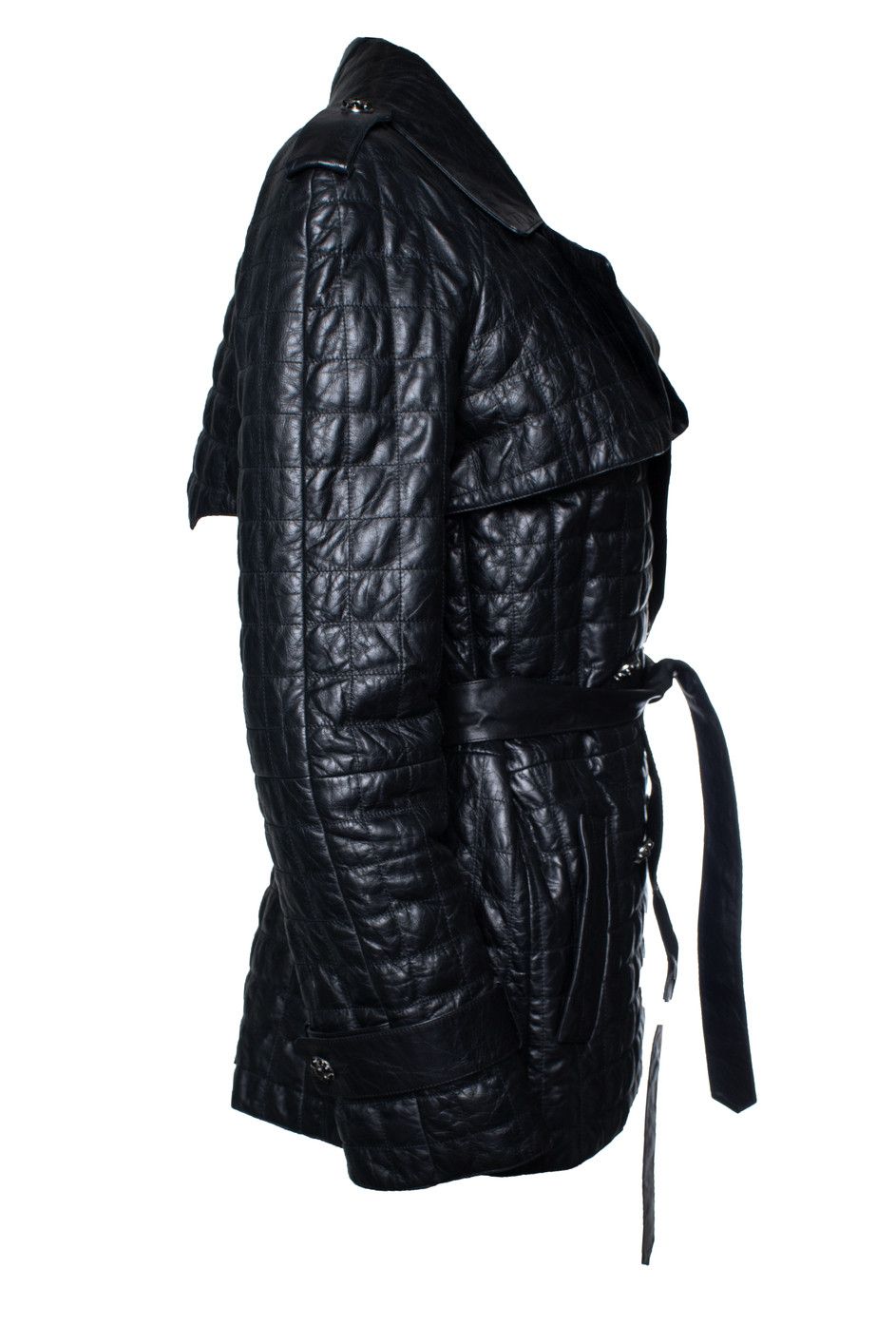 Chanel Chanel, black quilted leather jacket 2006 Size M / US 6-8 / IT 42-44 - 4 Thumbnail