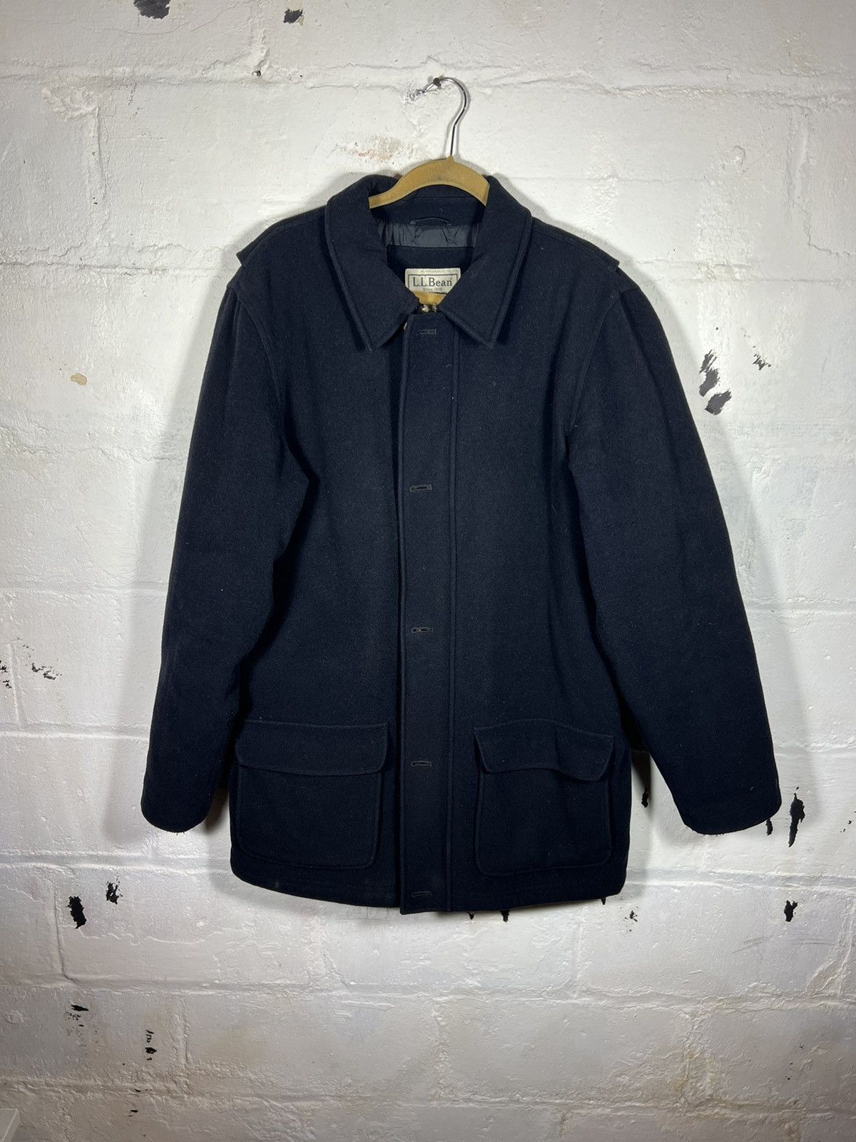 Vintage L.L. Bean Wool Peacoat