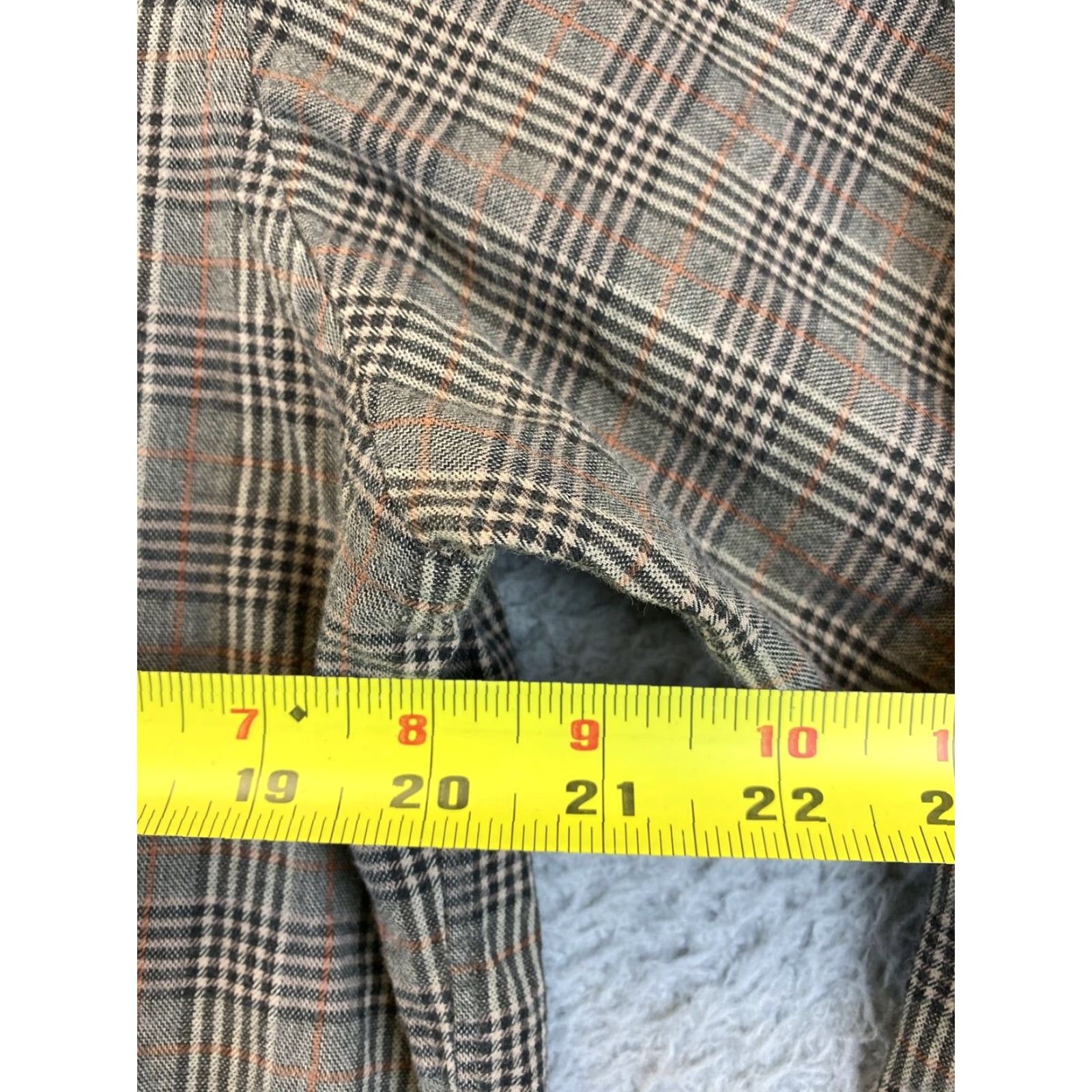 Cremieux DANIEL CREMIEUX Men's Long Sleeve Plaid Shirt M Rustic Brown 100% Cotton Button-Down Dress/Casual Size US M / EU 48-50 / 2 - 6 Thumbnail