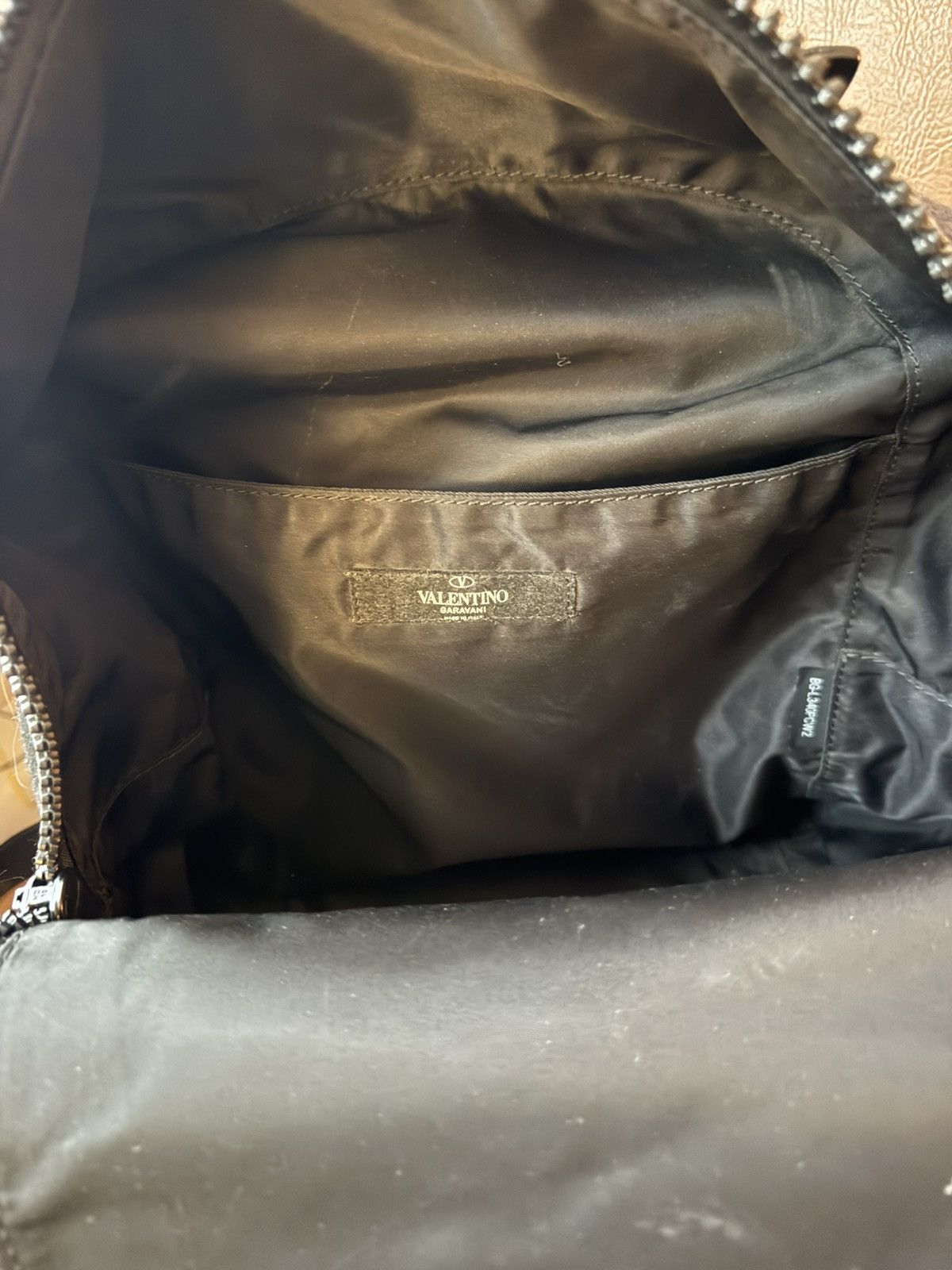 Valentino Valentino Garavani Wool Camouflage-Pattern Backpack Size ONE SIZE - 5 Thumbnail