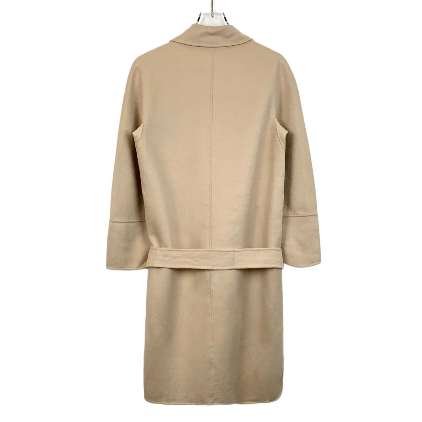 Max Mara Max Mara Studio Beige Wool Blend Long Coat With Belted Size XXS / US 00 / IT 34 - 2 Thumbnail