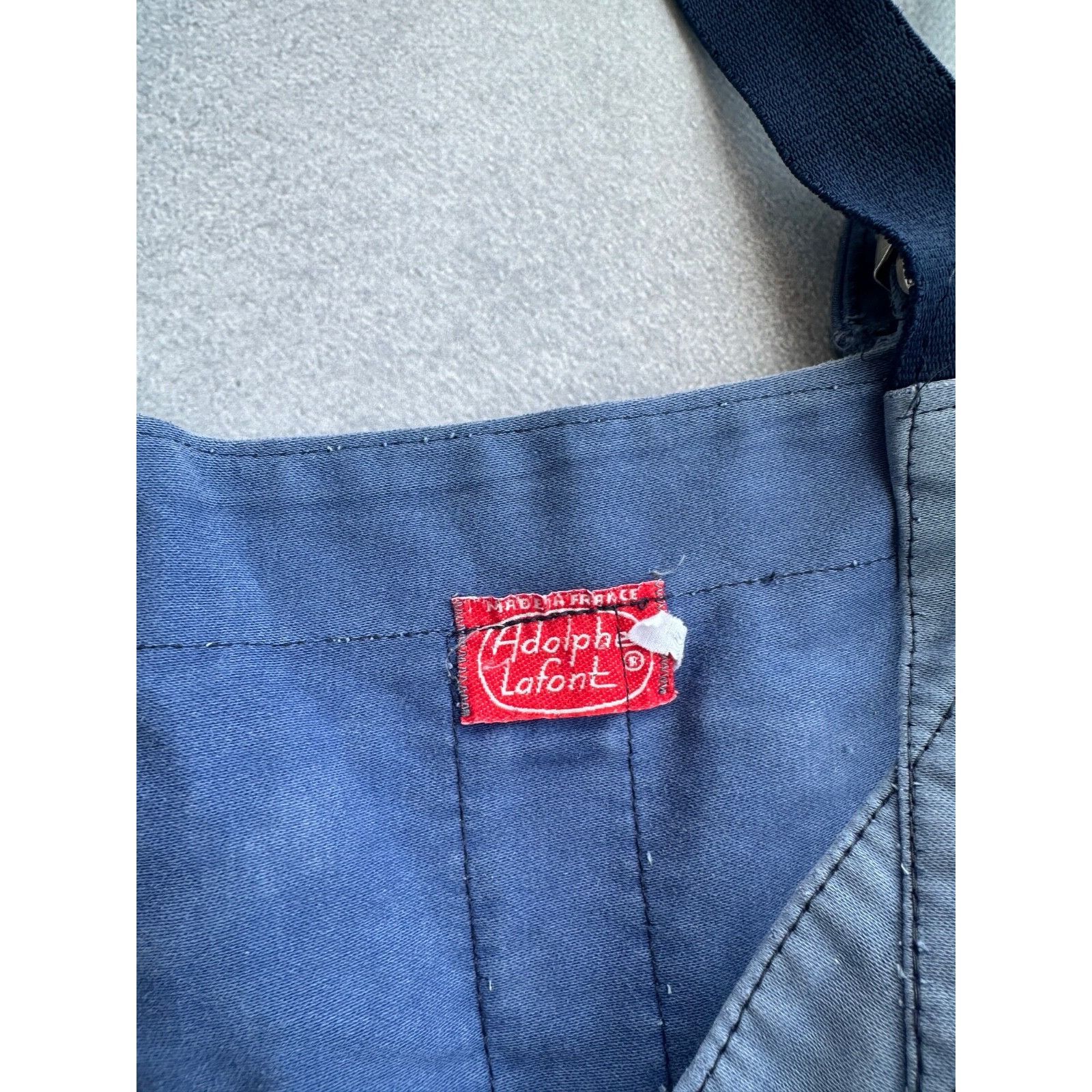 Vintage VTG Adolph Lafont French Workwear Overall Suit 60-70s Size 54L - 14 Thumbnail