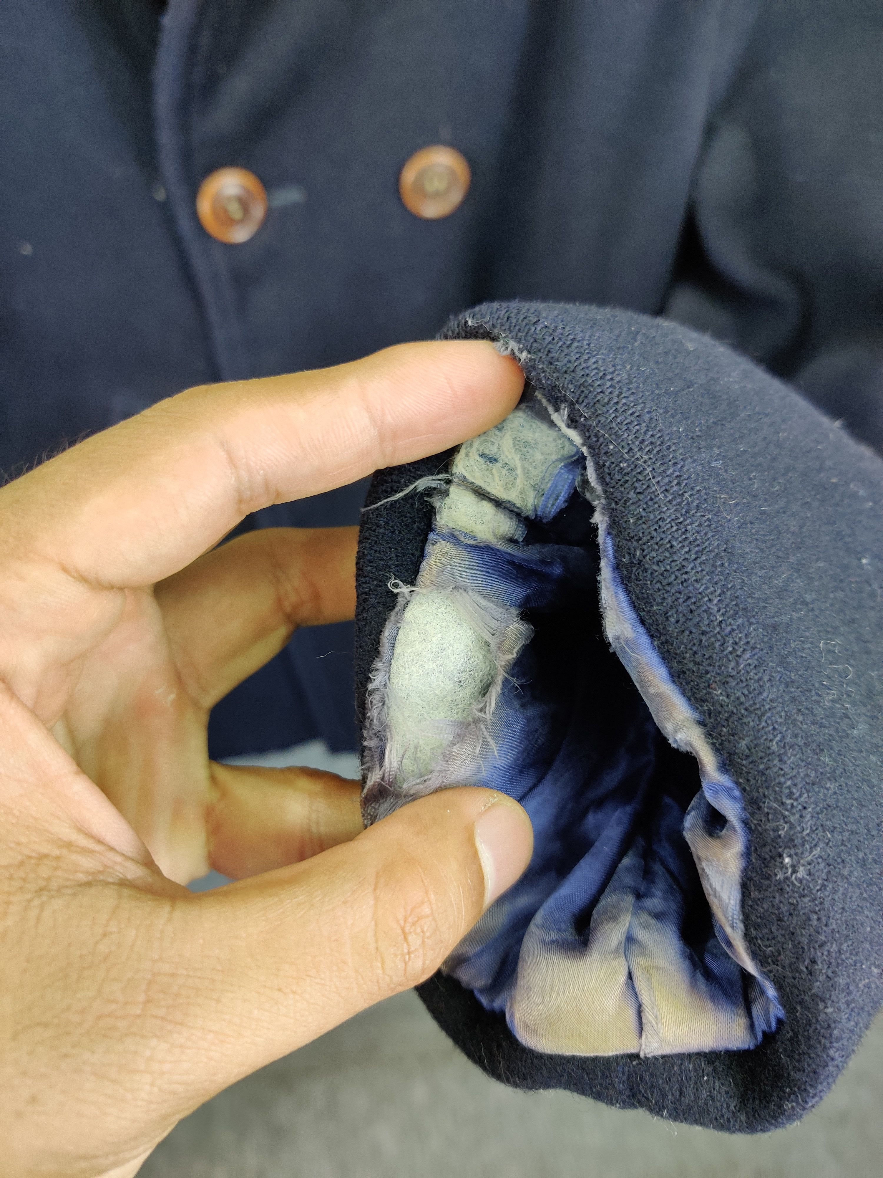 Blue Blue Japan Vintage Blue Blue Japan Wool Double Breasted Coat Size US M / EU 48-50 / 2 - 13 Thumbnail