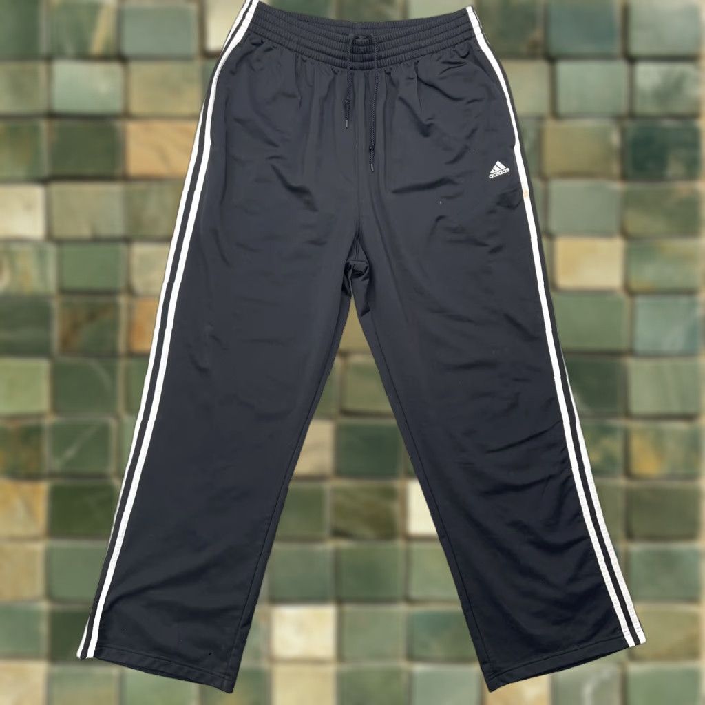 Adidas VINTAGE adidas Track Pants Women XL Black Running Soccer Training Sportswear 90s Size 26" / US 2 / IT 38 - 1 Thumbnail