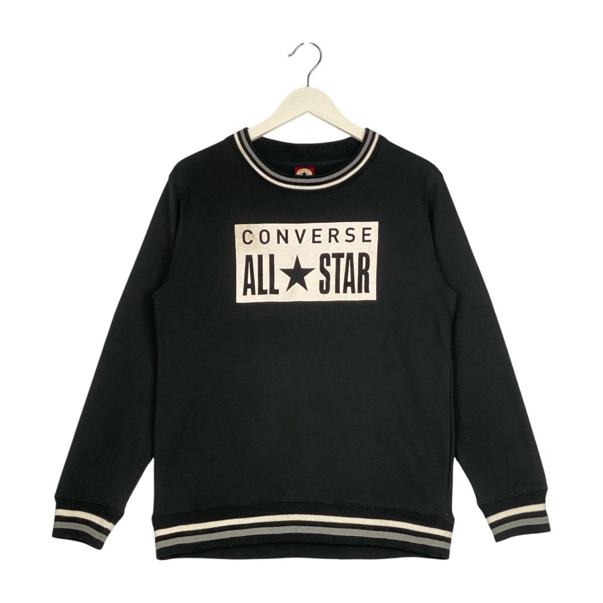 Converse × Vintage Vintage Converse Embroidered Crewneck Sweatshirt Black Size US S / EU 44-46 / 1 - 1 Thumbnail