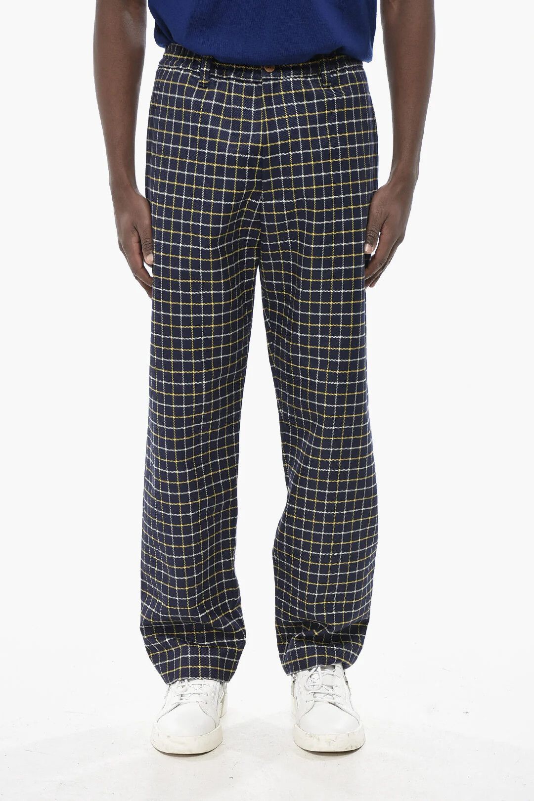 Marni og1mm0326 Wool-Blend 4-Pocket Pant in Blue Size US 36 / EU 52 - 1 Thumbnail