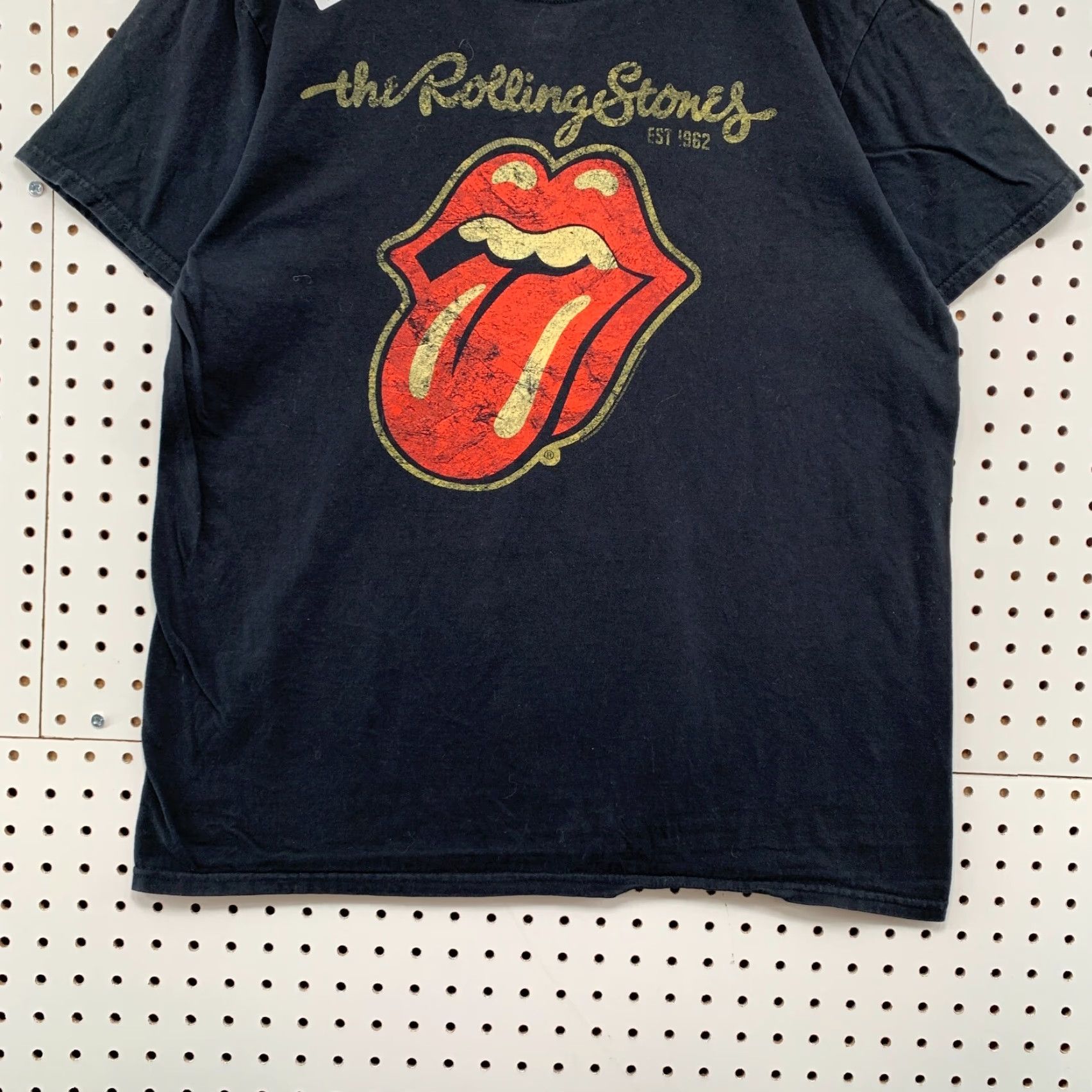 Vintage VINTAGE The Rolling Stones Shirt Black Mens M 21X27.5 Band Music Rock T-Shirt Crew Neck Short Sleeve Cotton Size US M / EU 48-50 / 2 - 6 Thumbnail