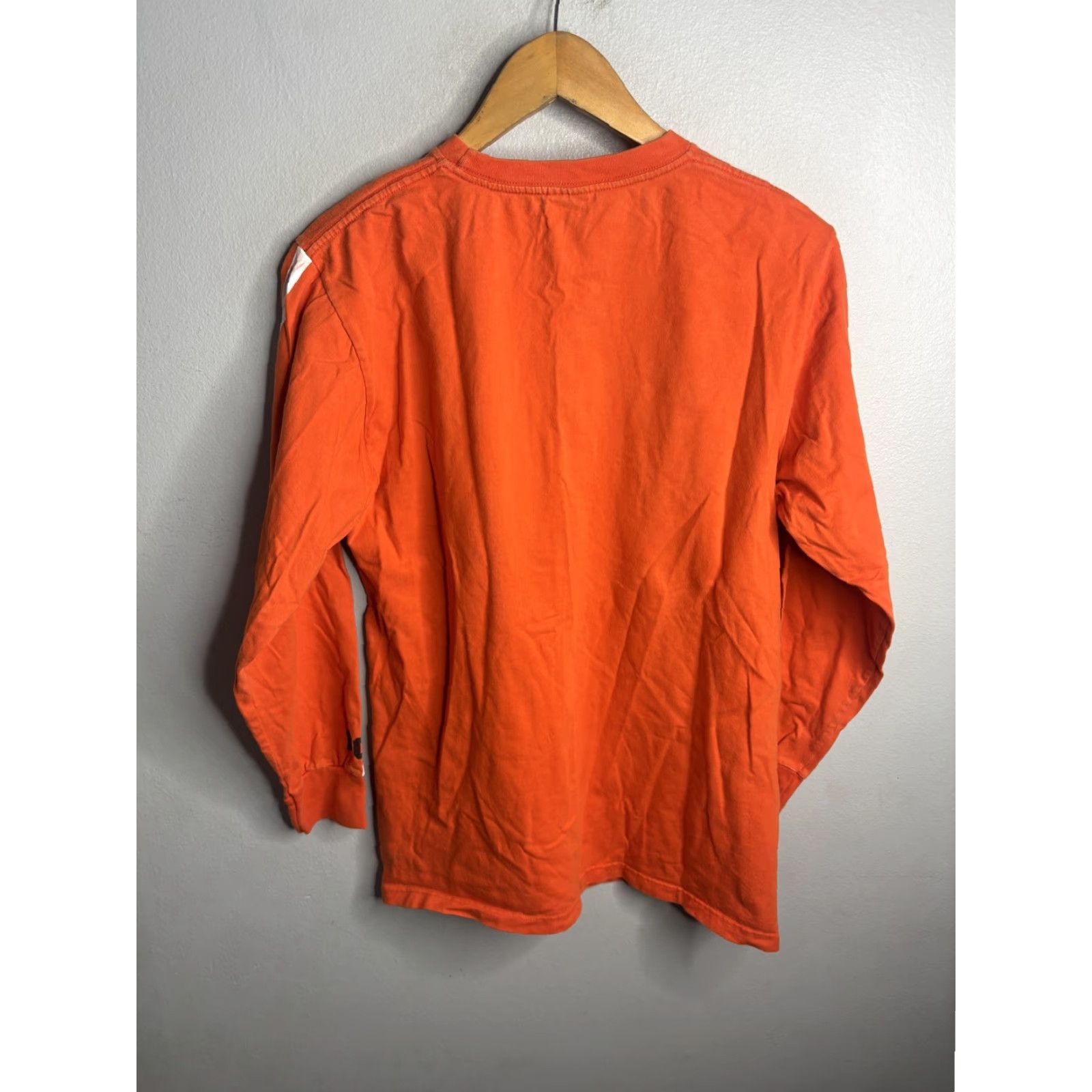 Polo Ralph Lauren VTG Polo Ralph Lauren Shirt Mens S Orange Long Sleeve P Logo Stripe Graphic Tee Size US S / EU 44-46 / 1 - 5 Thumbnail