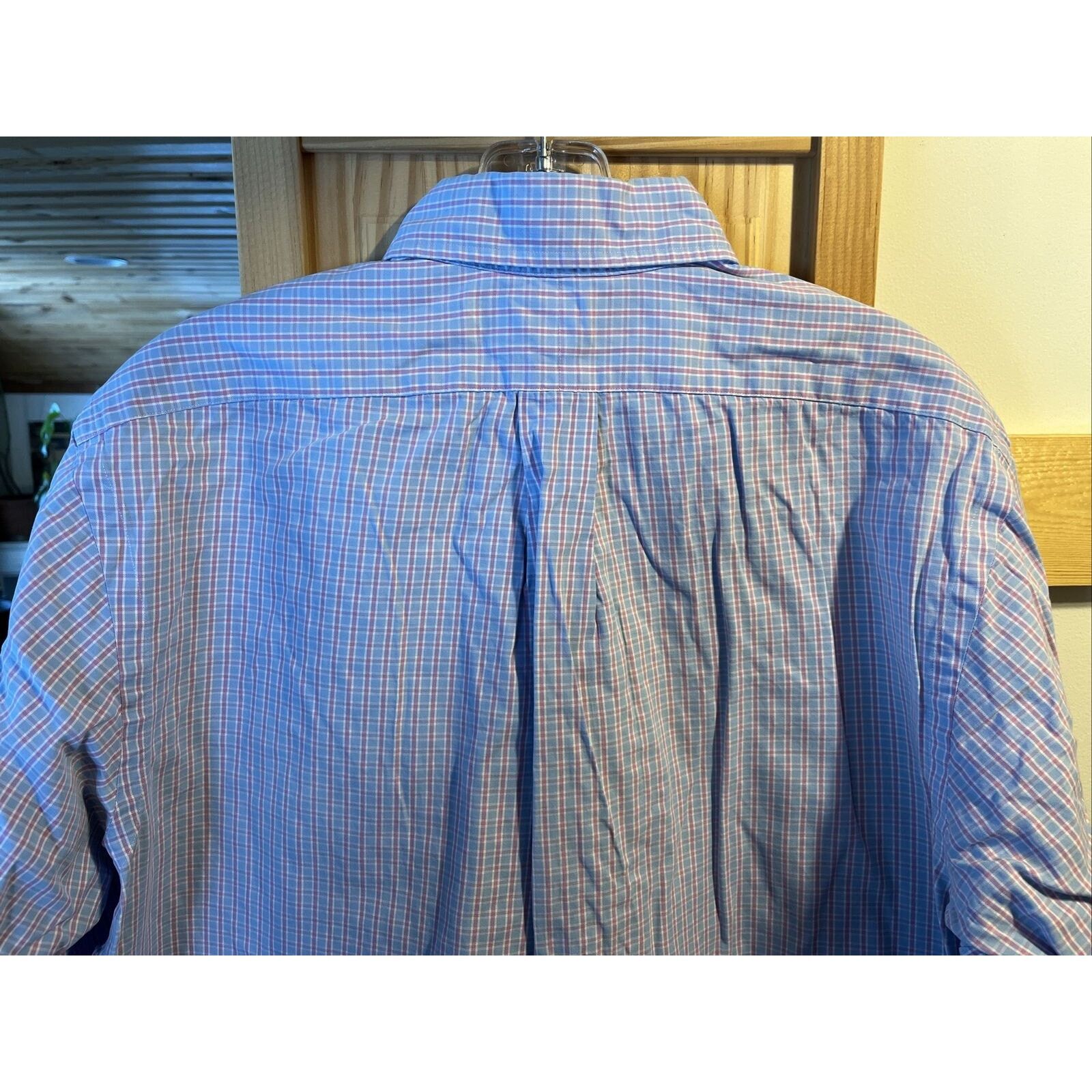 Ralph Lauren Ralph Lauren Men’s 15.5 M Blue Red Check LS Cotton Shirt Size US M / EU 48-50 / 2 - 11 Thumbnail