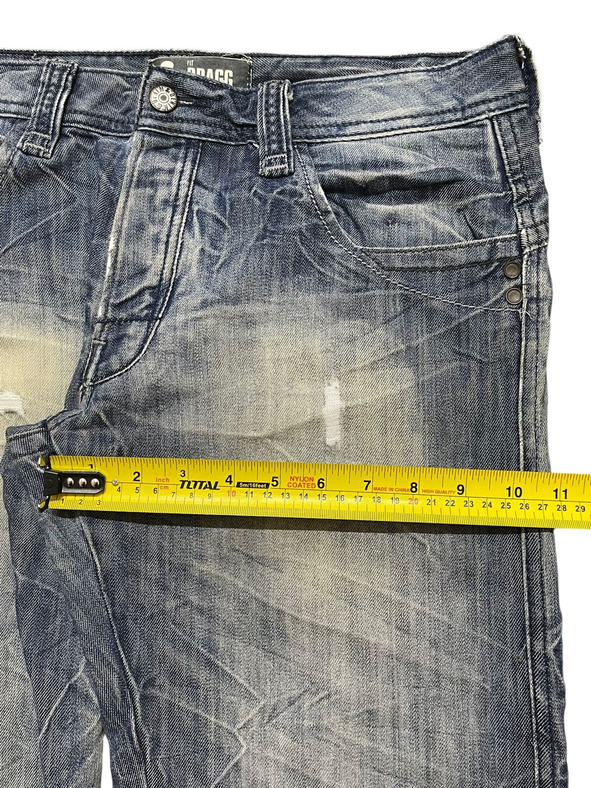 14th Addiction Vintage Japanese Brand Blue Wash Thunder Style Loose Jeans Size US 32 / EU 48 - 14 Thumbnail