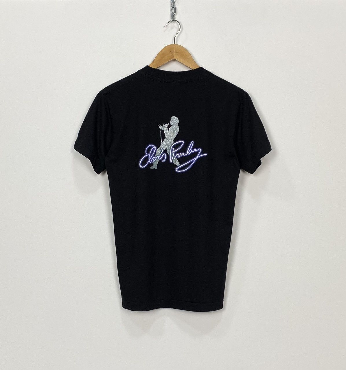 Band Tees Elvis Presley Print Mens Black Rock N Tees T Shirt Size M Size US M / EU 48-50 / 2 - 9 Thumbnail