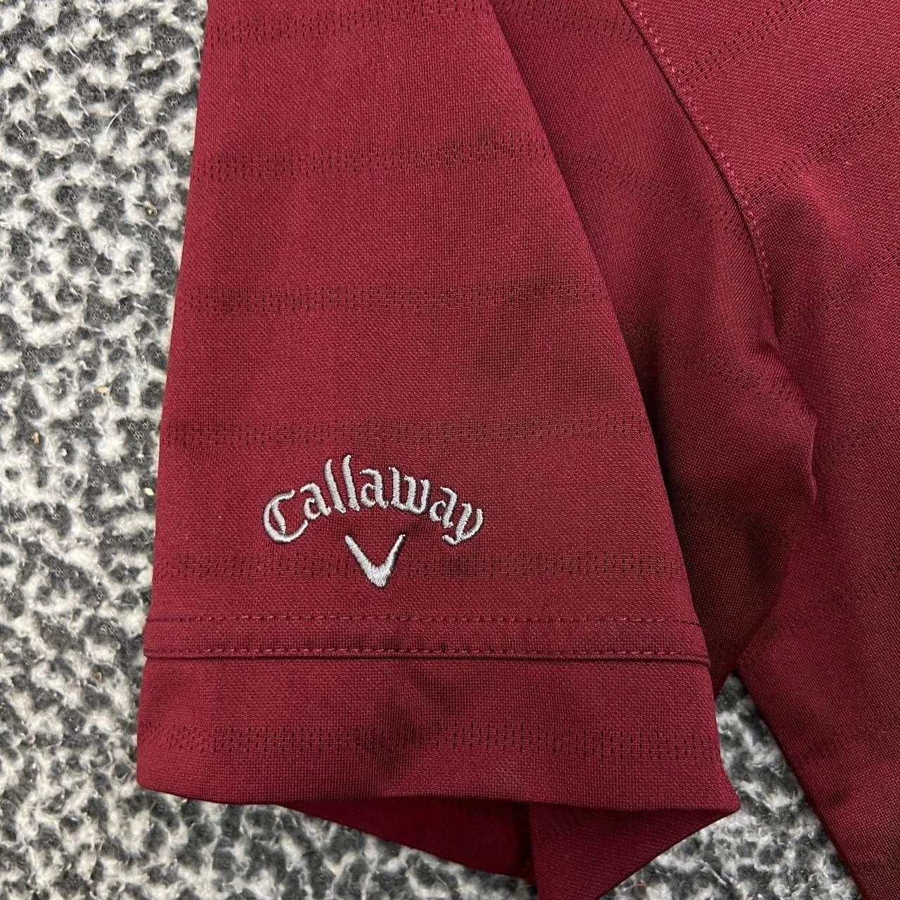 Callaway Callaway Opti-Dri Mens M Textured Stripe Golf Polo Size US M / EU 48-50 / 2 - 4 Thumbnail
